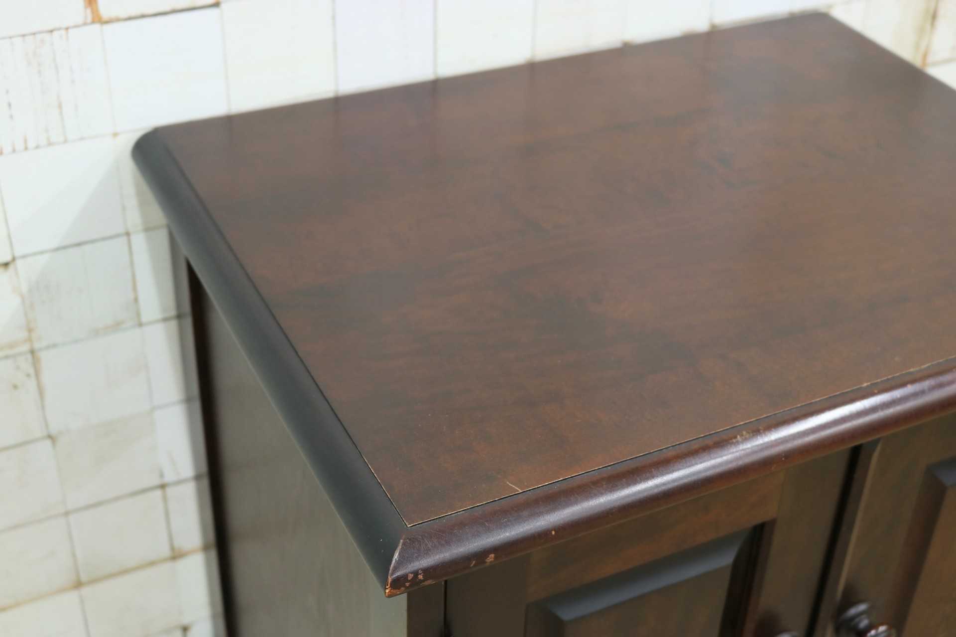 GMIH460○北海道民芸家具 キャビネット サイドボード 引き出し チェスト リビング収納 木製 樺材 レトロ クラシック ヴィンテージ 国産家具