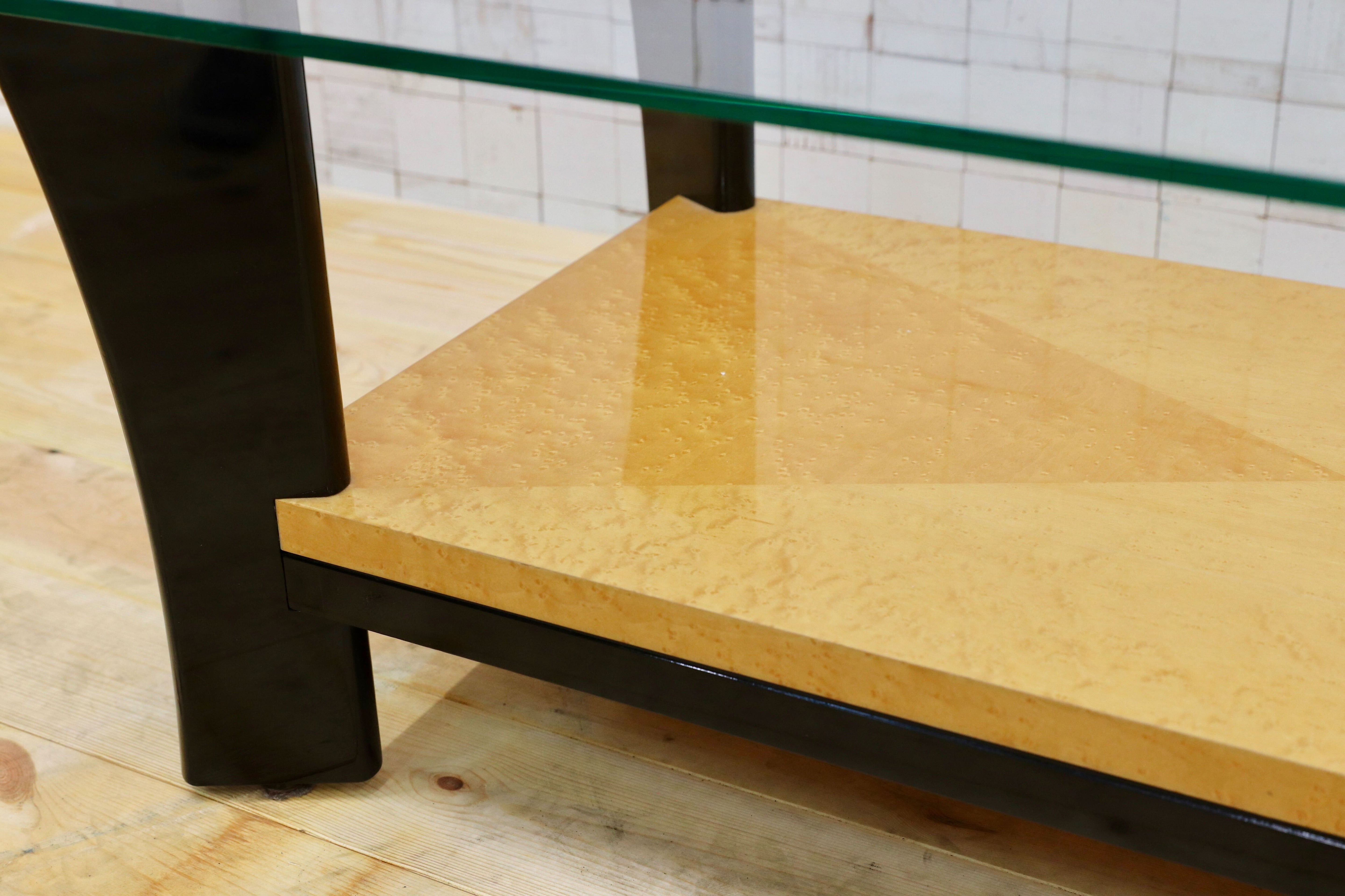 GMHK385○IDC大塚家具 スプレンダー センターテーブル リビングテーブル バーズアイメープル エレガント 定価32.4万