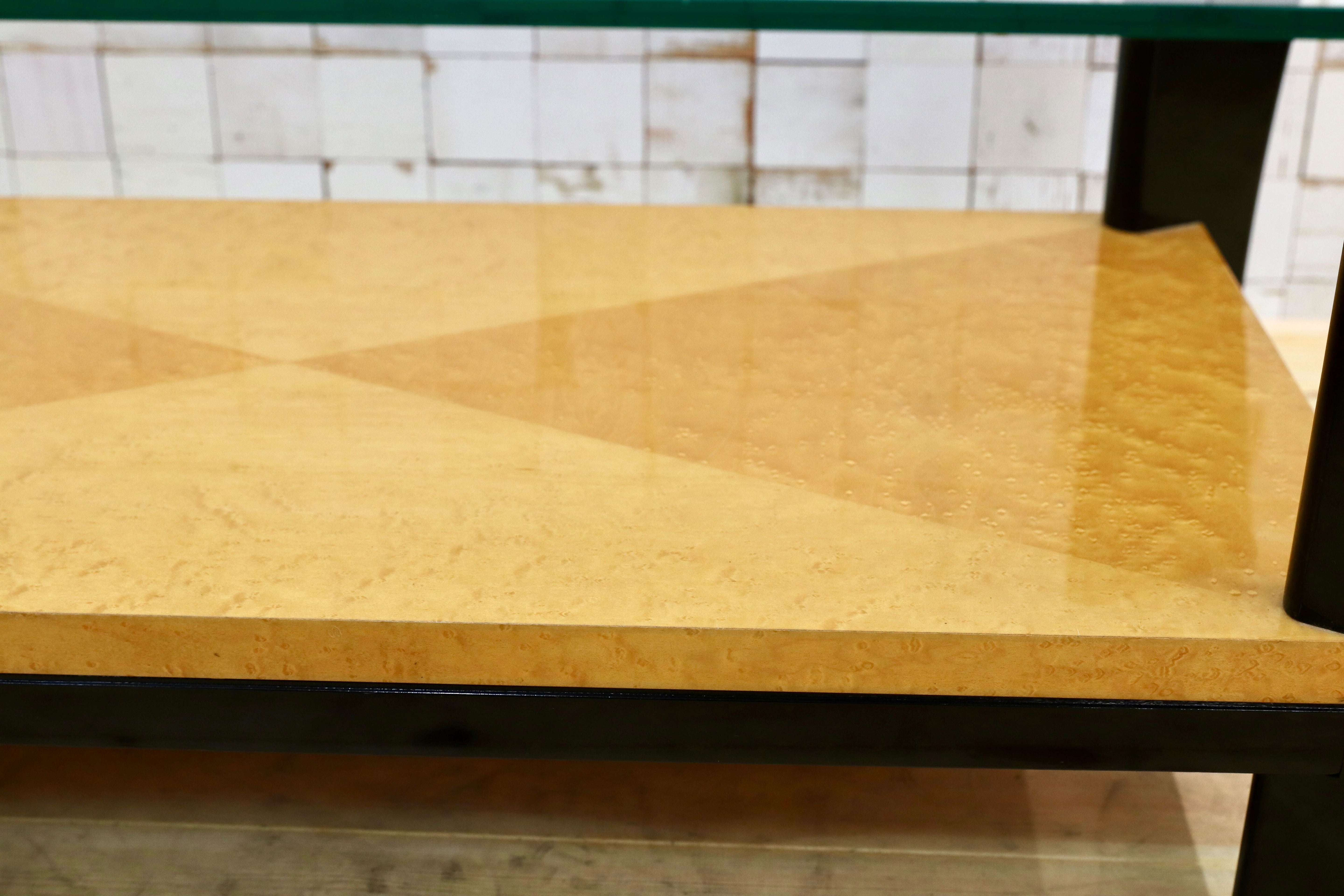 GMHK385○IDC大塚家具 スプレンダー センターテーブル リビングテーブル バーズアイメープル エレガント 定価32.4万