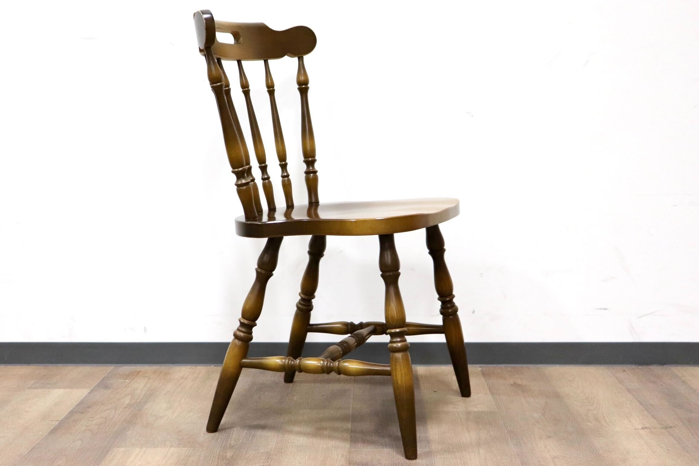 GMGS263B○飛騨産業 / HIDA キツツキ 穂高 ダイニングチェア ウィンザーチェア 食卓椅子 ボウバック ブナ材 古民家 レトロ カントリー