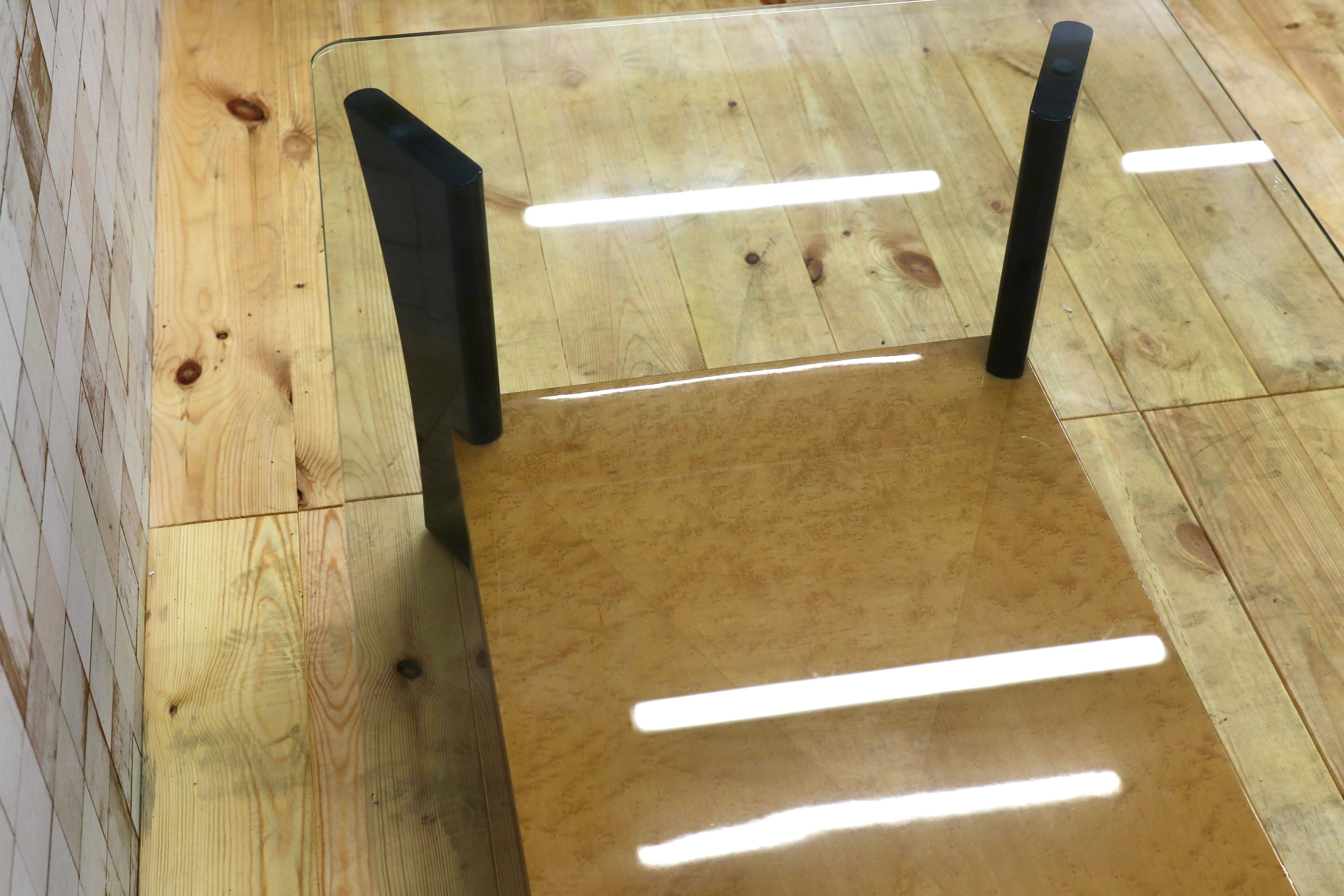 GMHK385○IDC大塚家具 スプレンダー センターテーブル リビングテーブル バーズアイメープル エレガント 定価32.4万