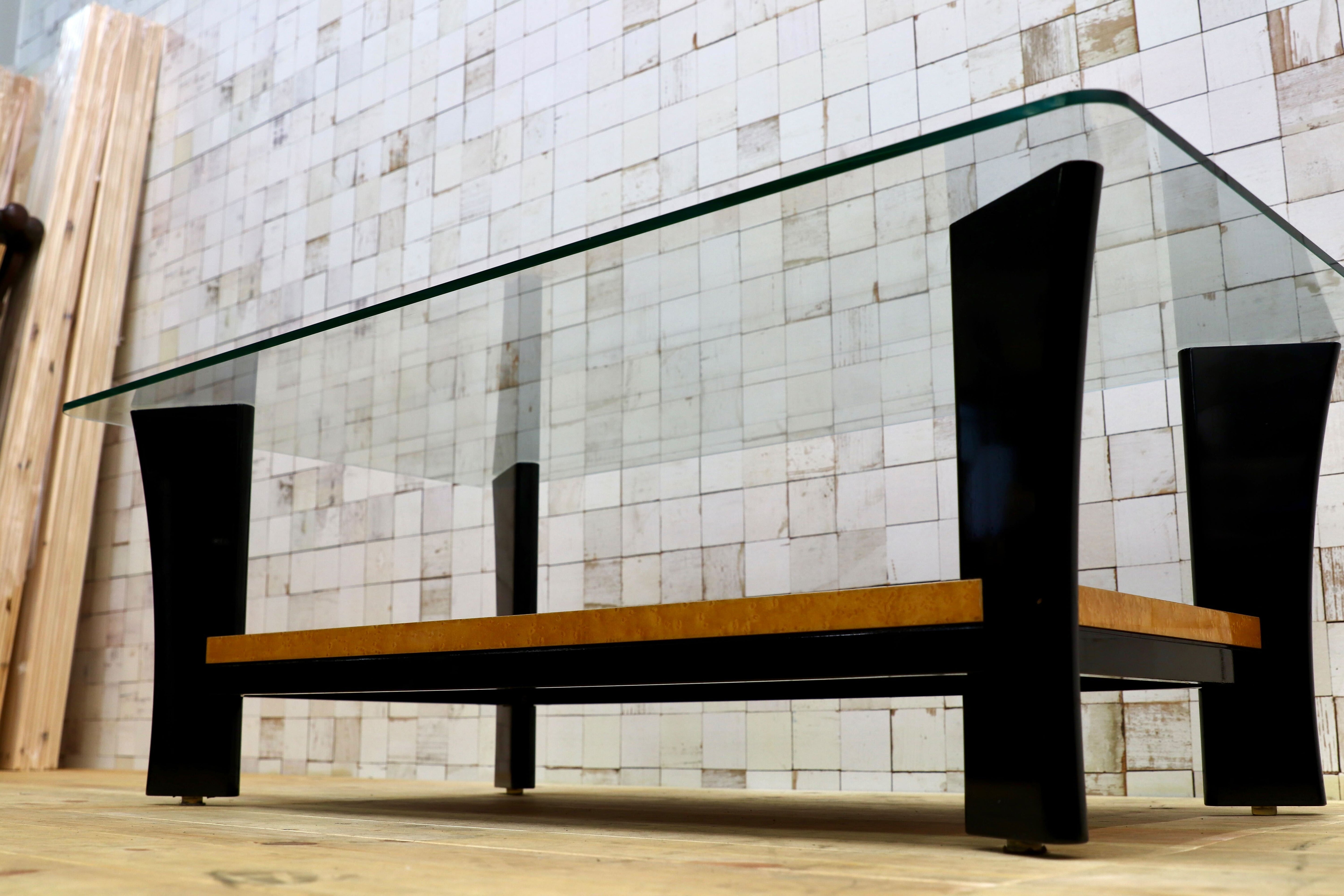 GMHK385○IDC大塚家具 スプレンダー センターテーブル リビングテーブル バーズアイメープル エレガント 定価32.4万