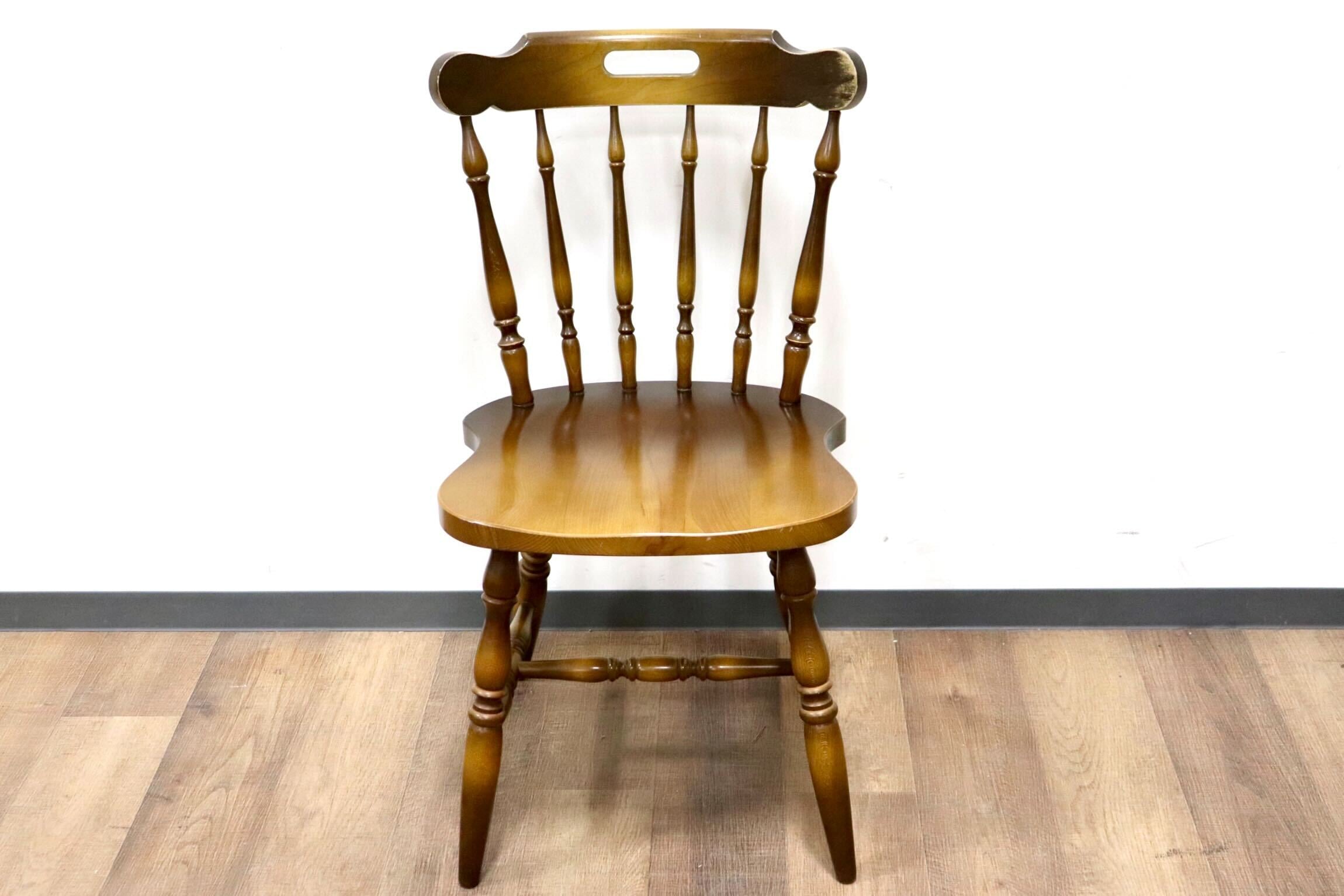 GMGS263C○飛騨産業 / HIDA キツツキ 穂高 ダイニングチェア ウィンザーチェア 食卓椅子 ボウバック ブナ材 古民家 レトロ カントリー