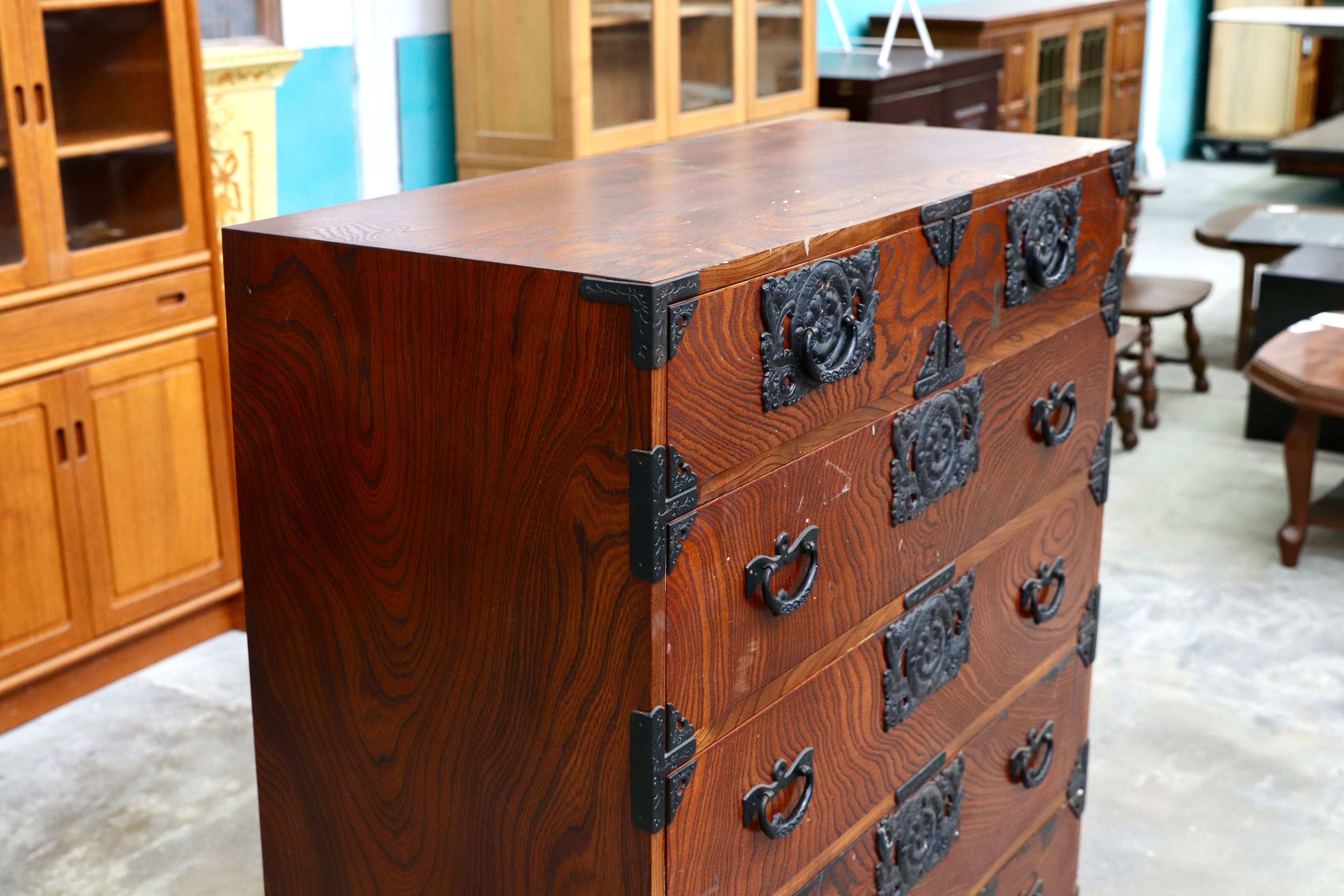 GMIK517○岩谷堂箪笥 整理箪笥 タンス チェスト 箪笥 伝統工芸 和家具 和モダン レトロ 和室 座敷 アンティーク 家具