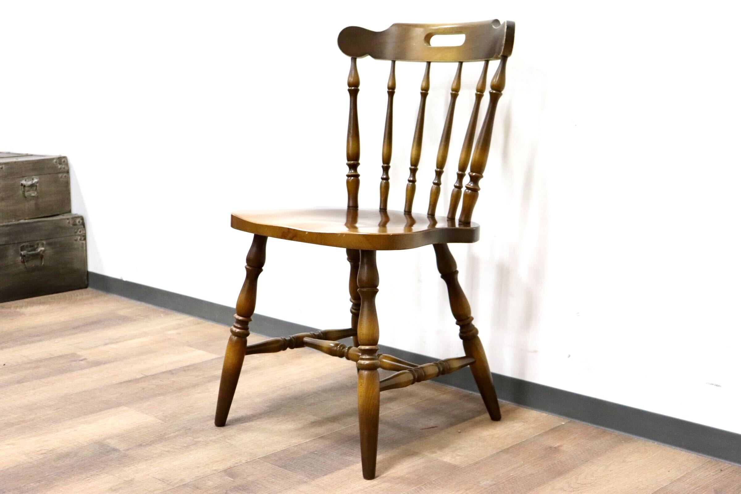 GMGS263C○飛騨産業 / HIDA キツツキ 穂高 ダイニングチェア ウィンザーチェア 食卓椅子 ボウバック ブナ材 古民家 レトロ カントリー