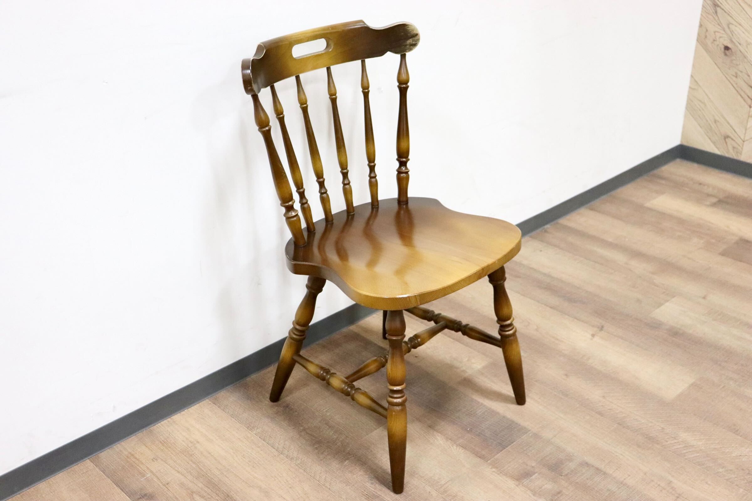 GMGS263C○飛騨産業 / HIDA キツツキ 穂高 ダイニングチェア ウィンザーチェア 食卓椅子 ボウバック ブナ材 古民家 レトロ カントリー