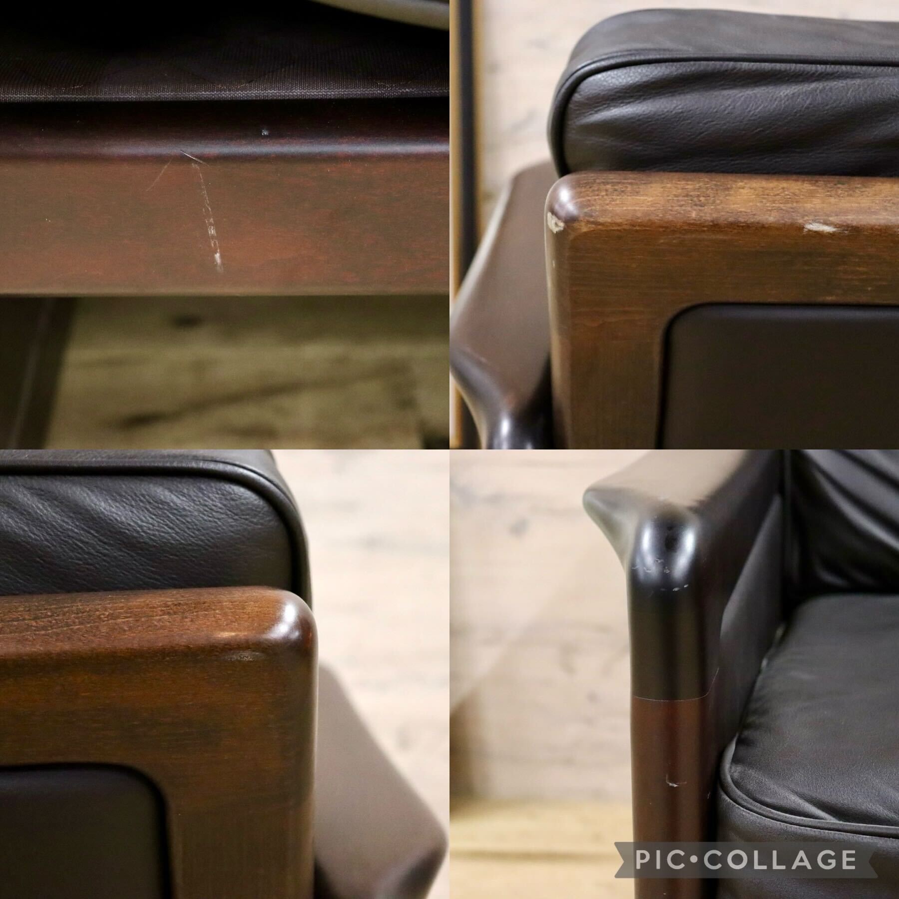 GMGK517B○Dyrlund / デューロン 1人掛けソファ シングルソファ 椅子 北欧 デンマーク ローズウッド 本革 希少 ヴィンテージ 約40万