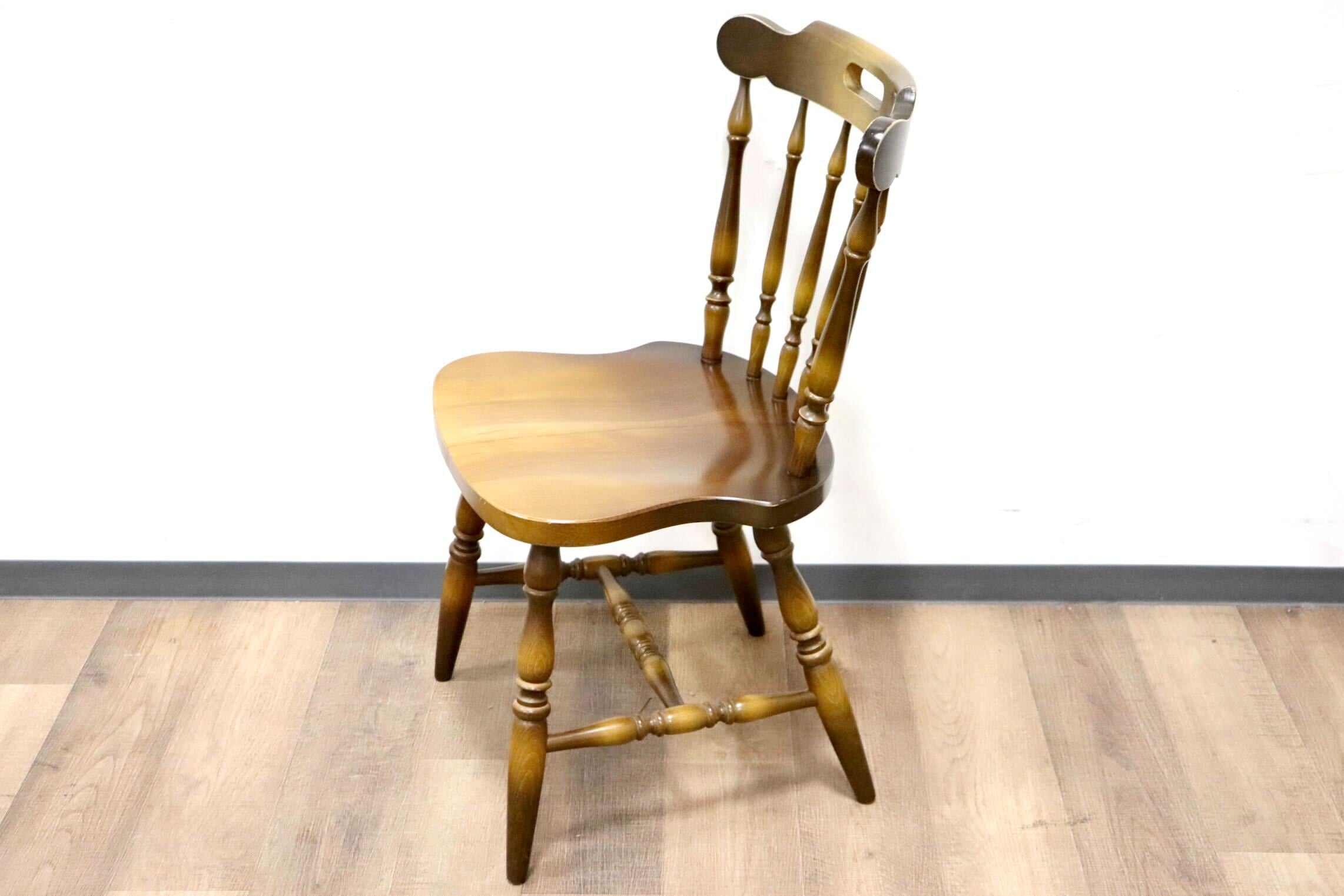 GMGS263C○飛騨産業 / HIDA キツツキ 穂高 ダイニングチェア ウィンザーチェア 食卓椅子 ボウバック ブナ材 古民家 レトロ カントリー