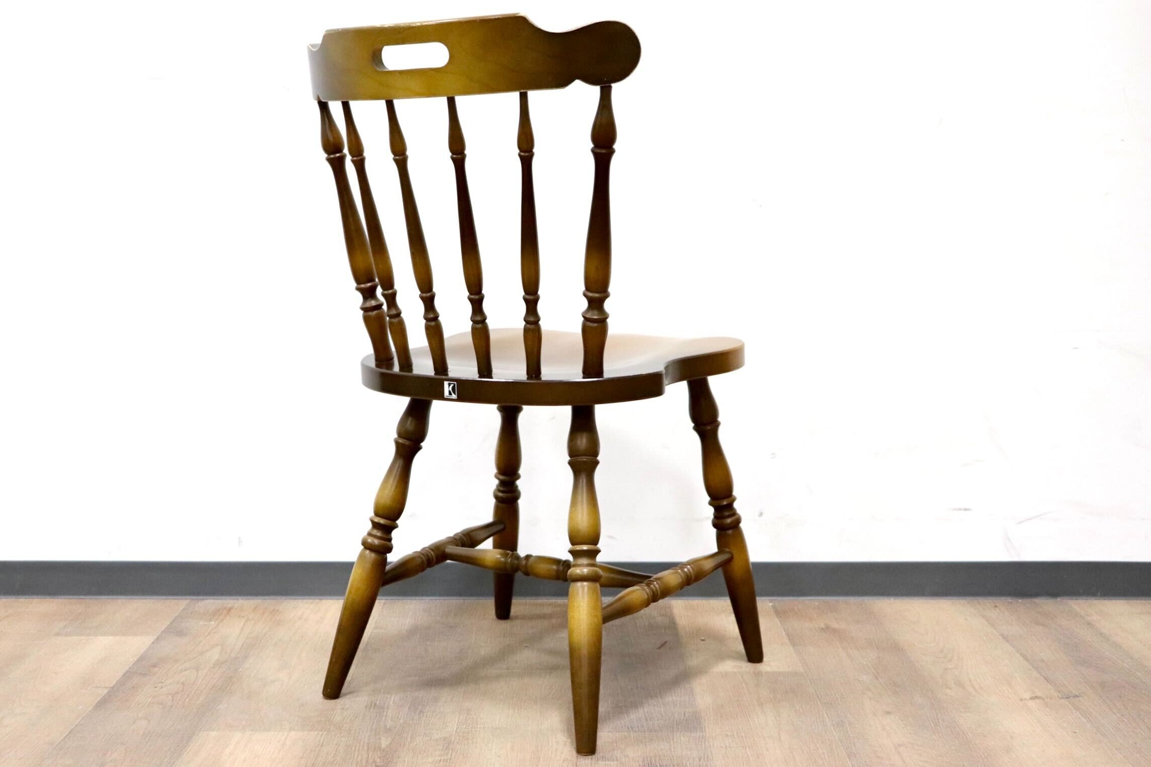 GMGS263C○飛騨産業 / HIDA キツツキ 穂高 ダイニングチェア ウィンザーチェア 食卓椅子 ボウバック ブナ材 古民家 レトロ カントリー