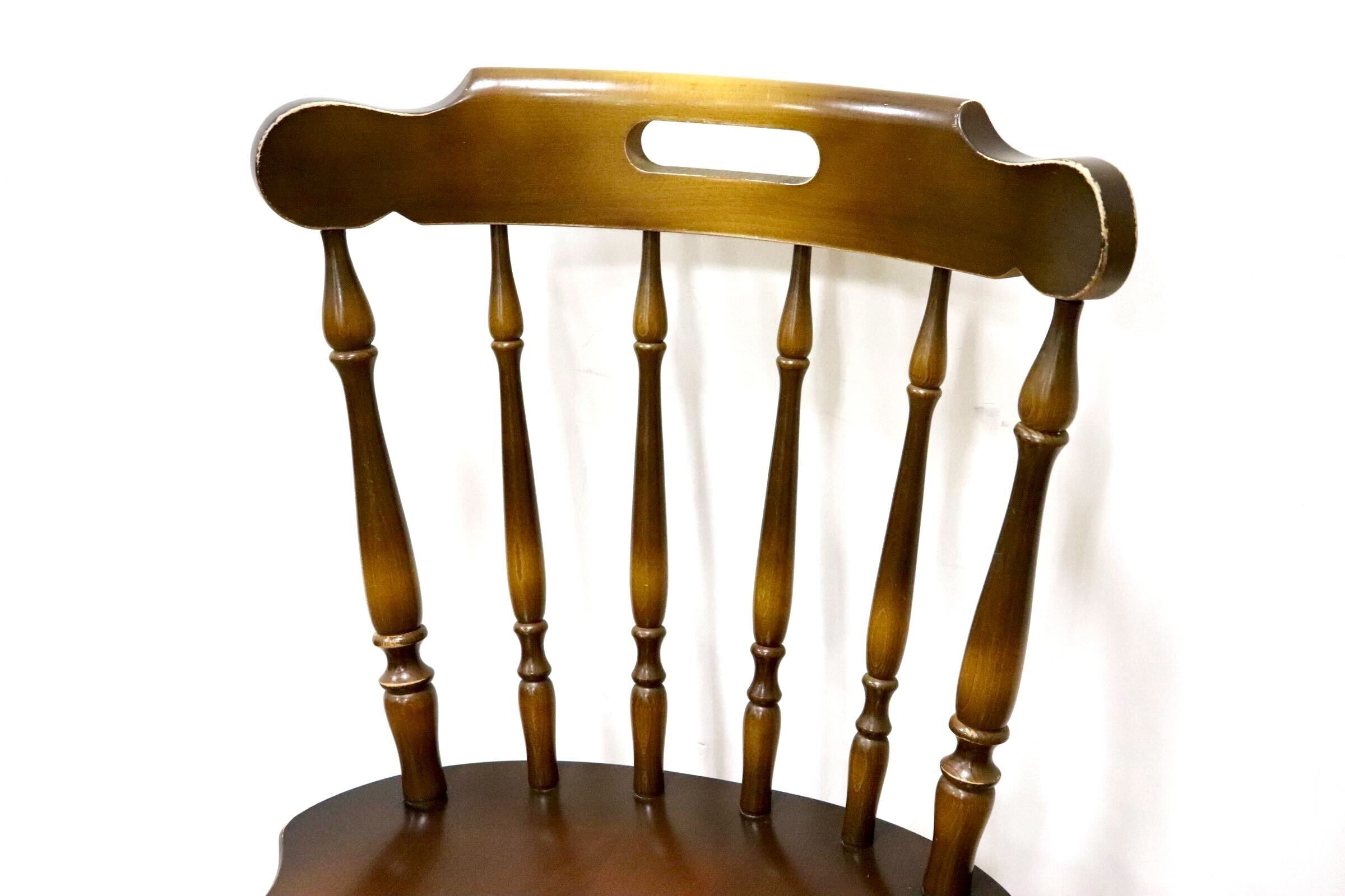 GMGS263D○飛騨産業 / HIDA キツツキ 穂高 ダイニングチェア ウィンザーチェア 食卓椅子 ボウバック ブナ材 古民家 レトロ カントリー