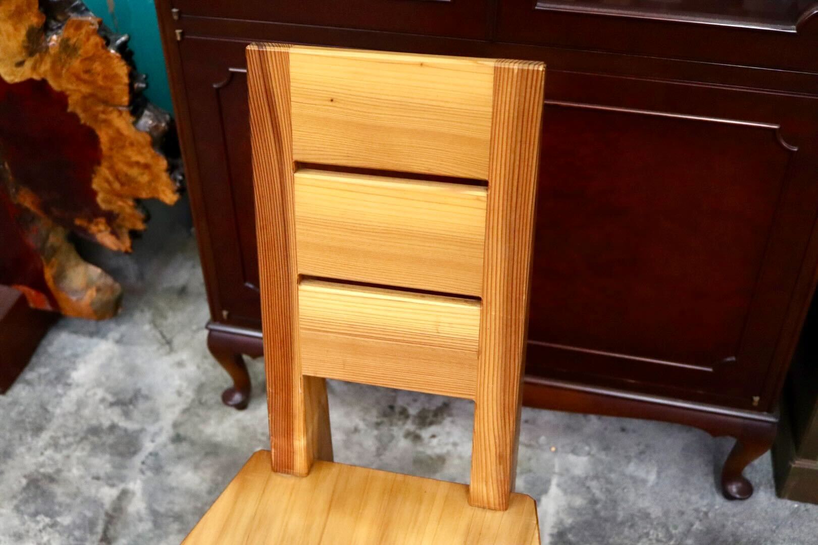 GMIH356A○工房家具 ダイニングチェア アームレスチェア 椅子 スツール ウッド 木製 無垢材 カントリー レトロ