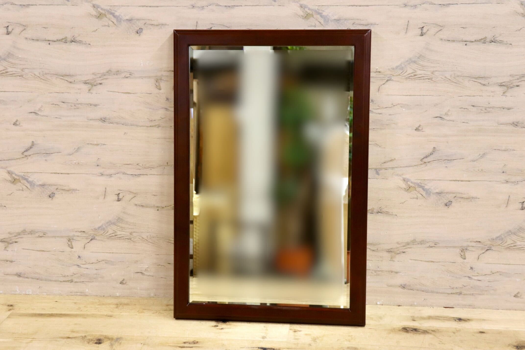 GMIK603○壁掛けミラー ウォールミラー 鏡 インテリア クラシック調 木製 モダン