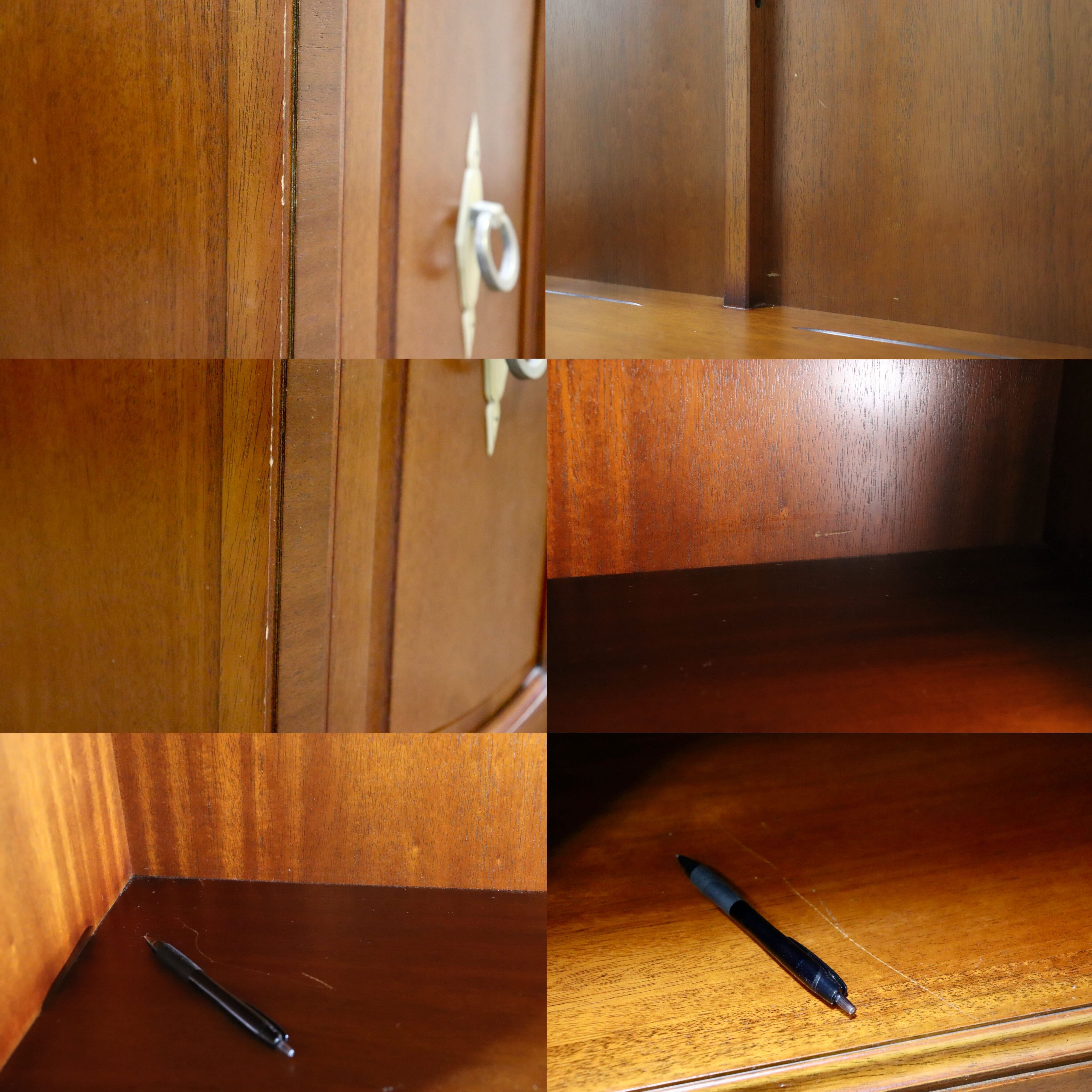 GMHS282○DREXEL HERITAGE / ドレクセルヘリテイジ Triune トライユン 飾り棚 キュリオケース キャビネット 照明付き 約110万