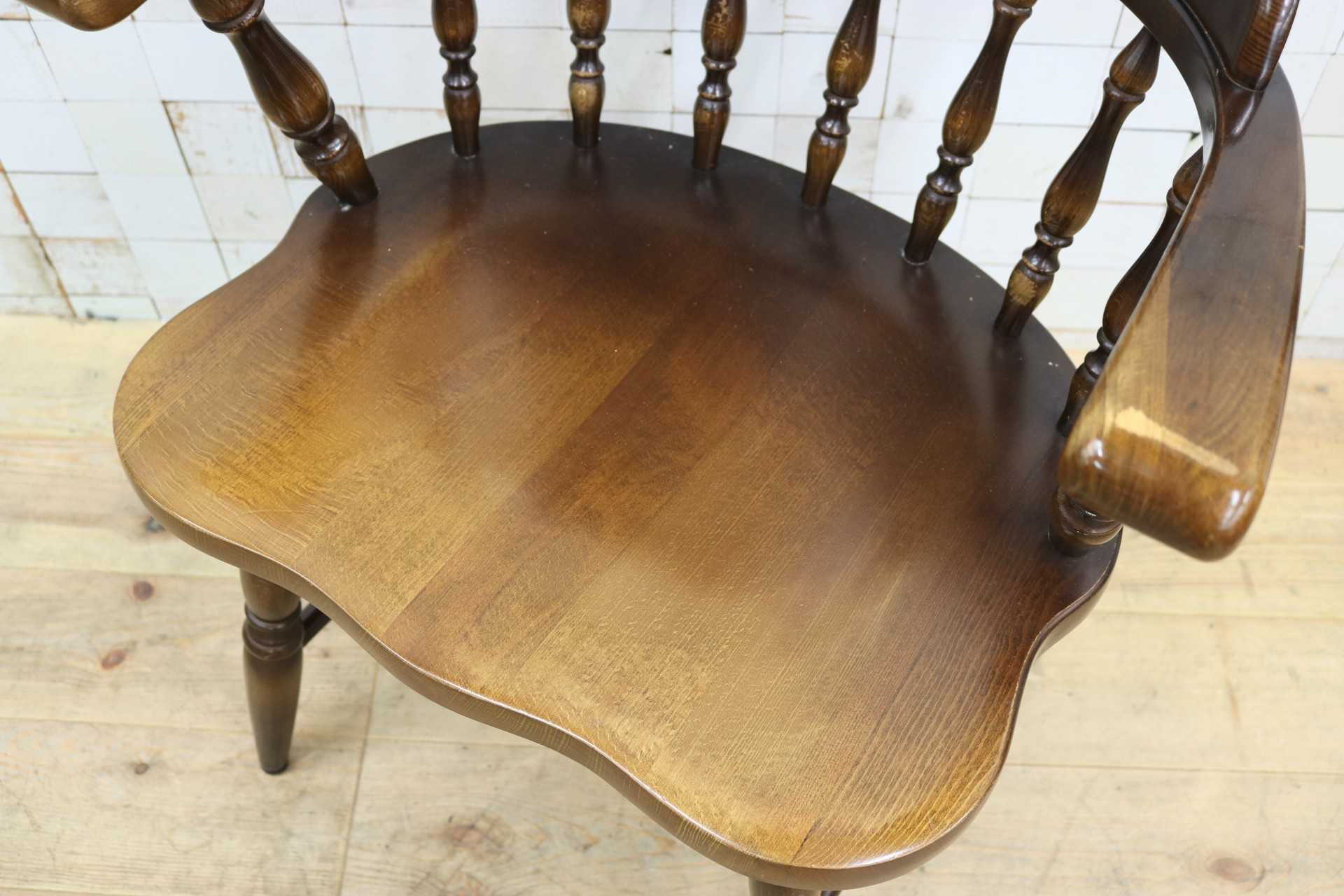 GMIS541A○飛騨産業 / HIDA キツツキ ウィンザーチェア ダイニングチェア アームチェア 椅子 カントリー レトロ 無垢 国産家具