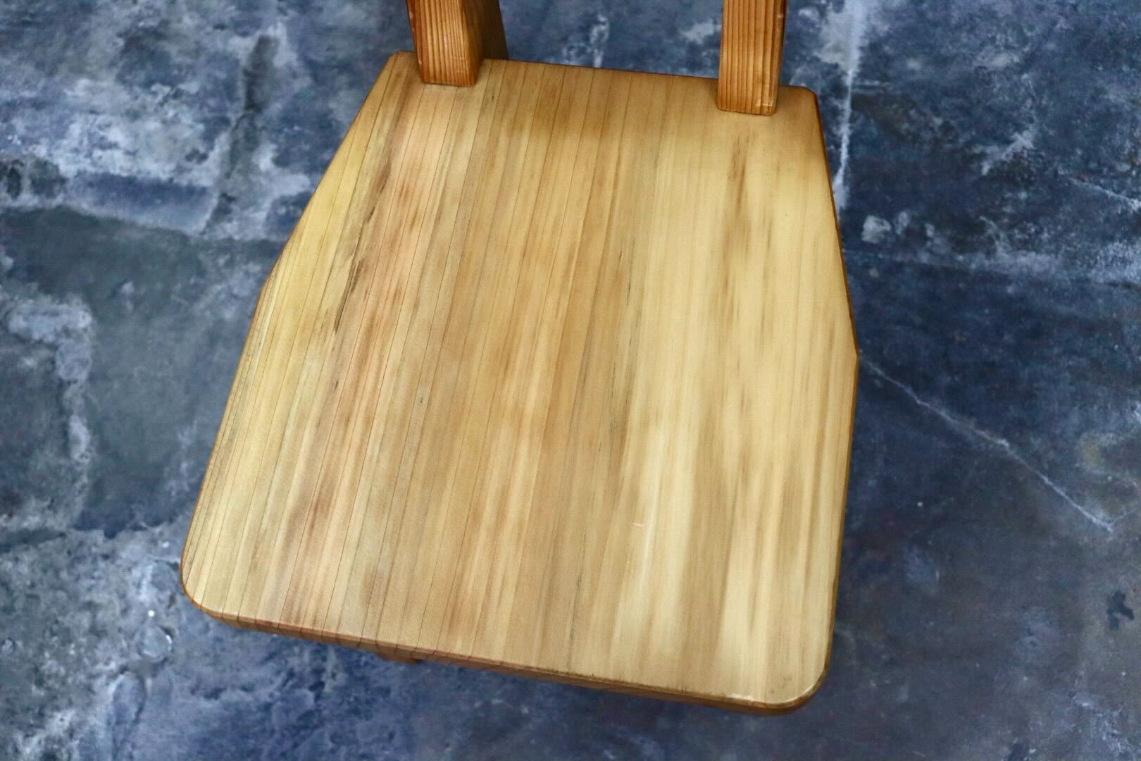 GMIH356B○工房家具 ダイニングチェア アームレスチェア 椅子 スツール ウッド 木製 無垢材 カントリー レトロ