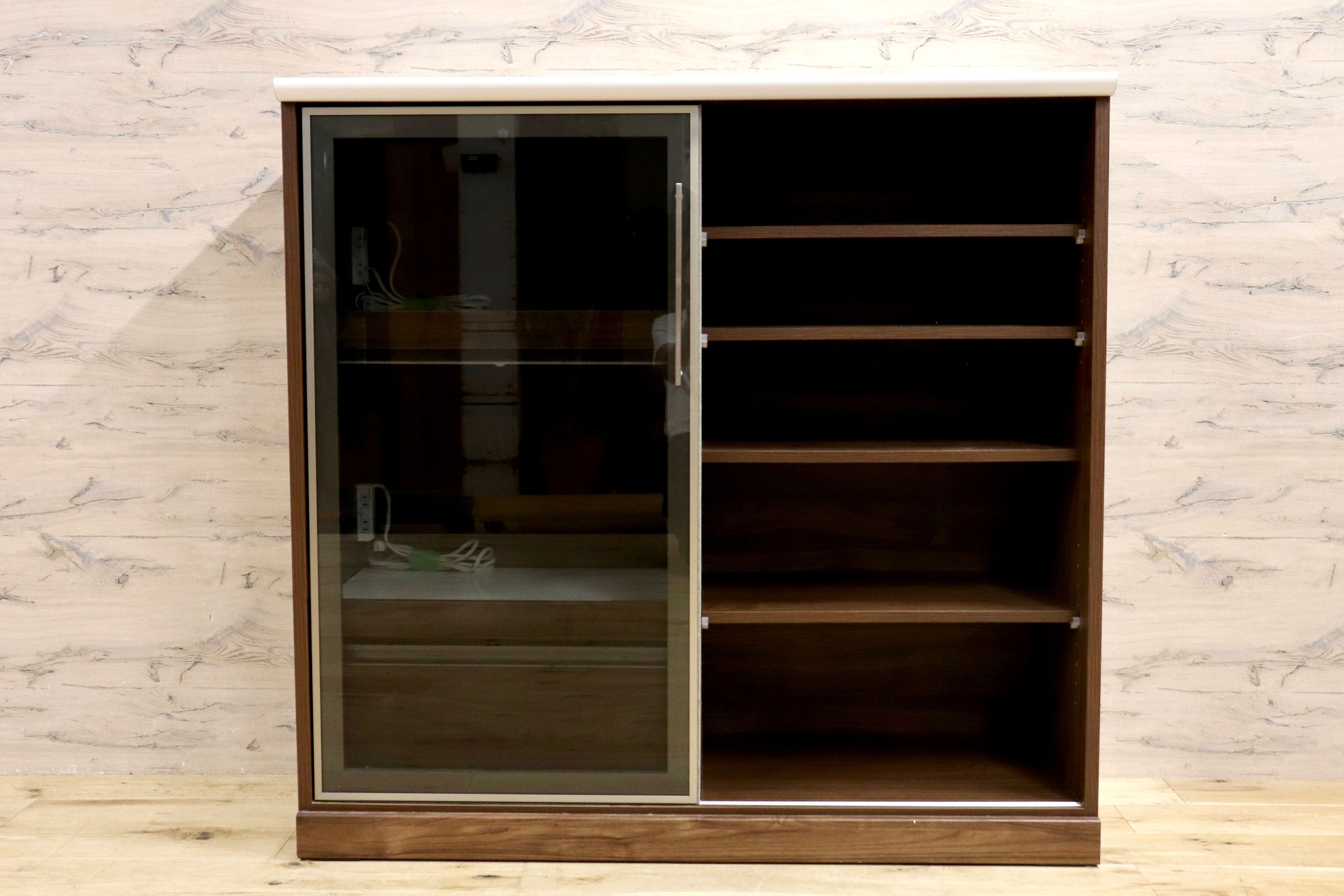 GMIH78○古賀家具 / KOGA キッチンカウンター 食器棚 キッチン収納 レンジ台 炊飯器 カップボード 収納棚 飾り棚 モダン 国産家具