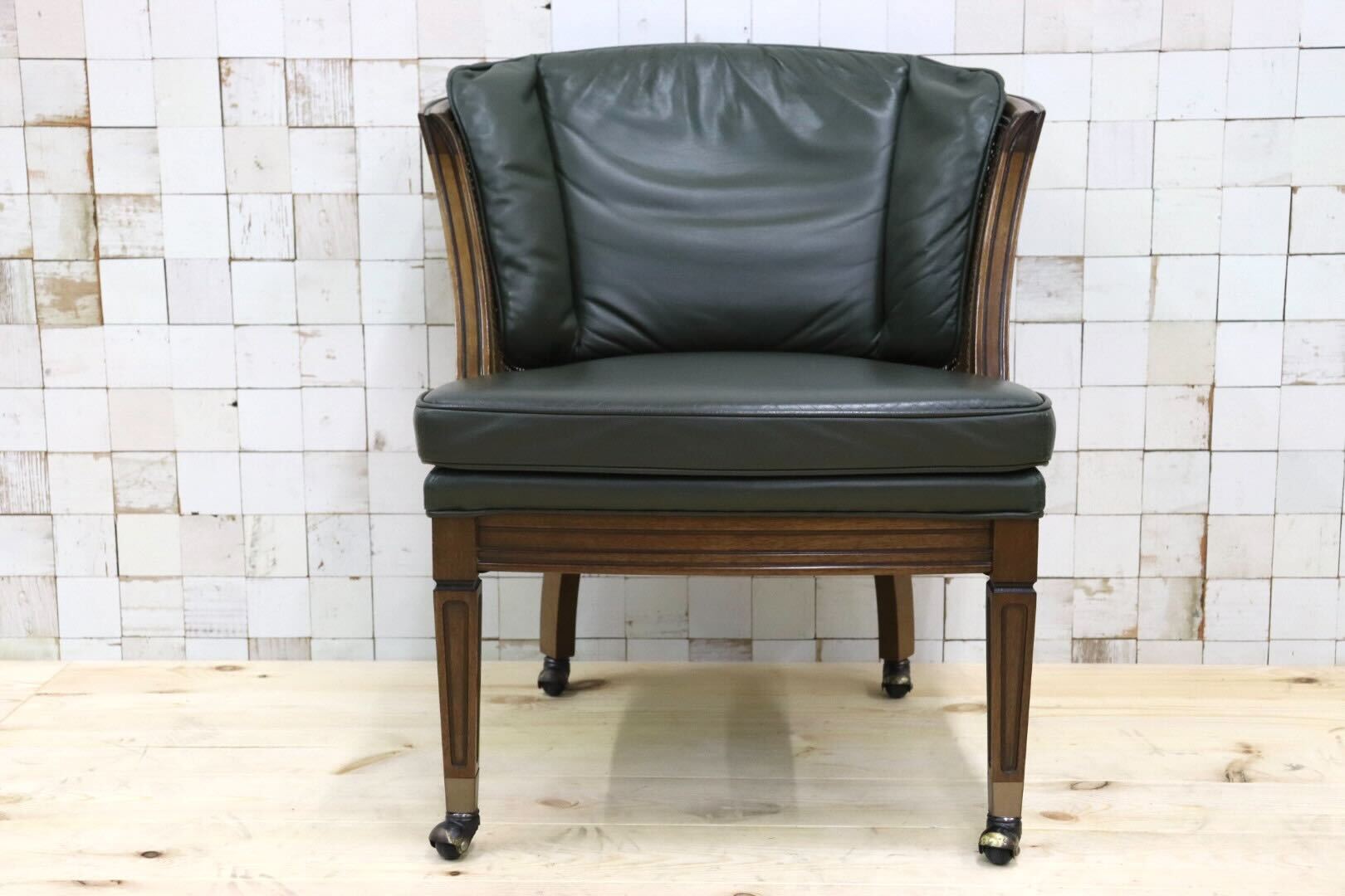 GMHK106D○maruni / マルニ 地中海ロイヤル ROYAL シャルル パーティチェア ダイニングチェア 椅子 キャスター 本革 クラシック 定価約25万