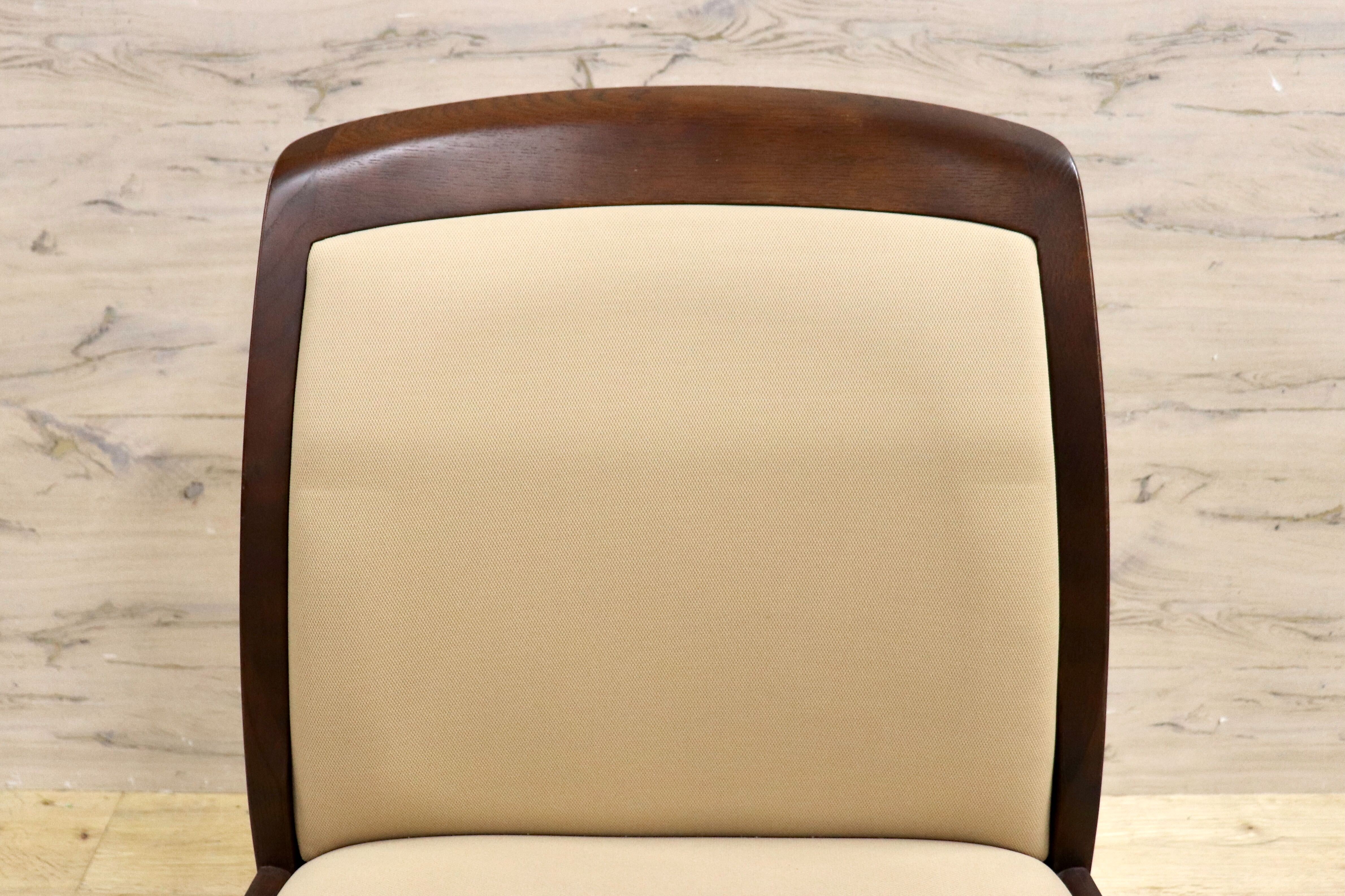 GMHS462D○シラカワ / shirakawa ダイニングチェア アームレスチェア 椅子 ファブリック 飛騨の家具 レトロ モダン