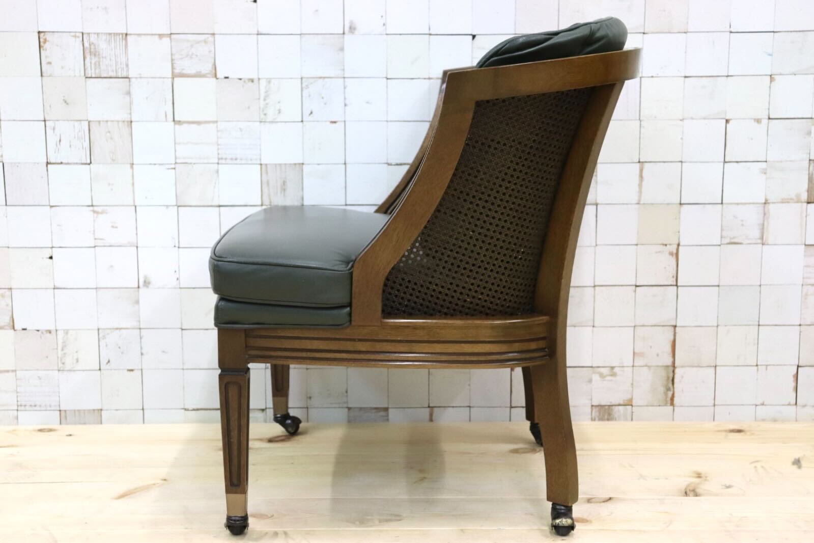 GMHK106D○maruni / マルニ 地中海ロイヤル ROYAL シャルル パーティチェア ダイニングチェア 椅子 キャスター 本革 クラシック 定価約25万