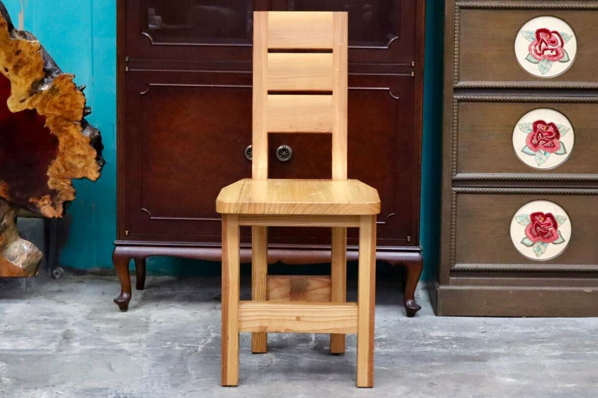 GMIH356C○工房家具 ダイニングチェア アームレスチェア 椅子 スツール ウッド 木製 無垢材 カントリー レトロ
