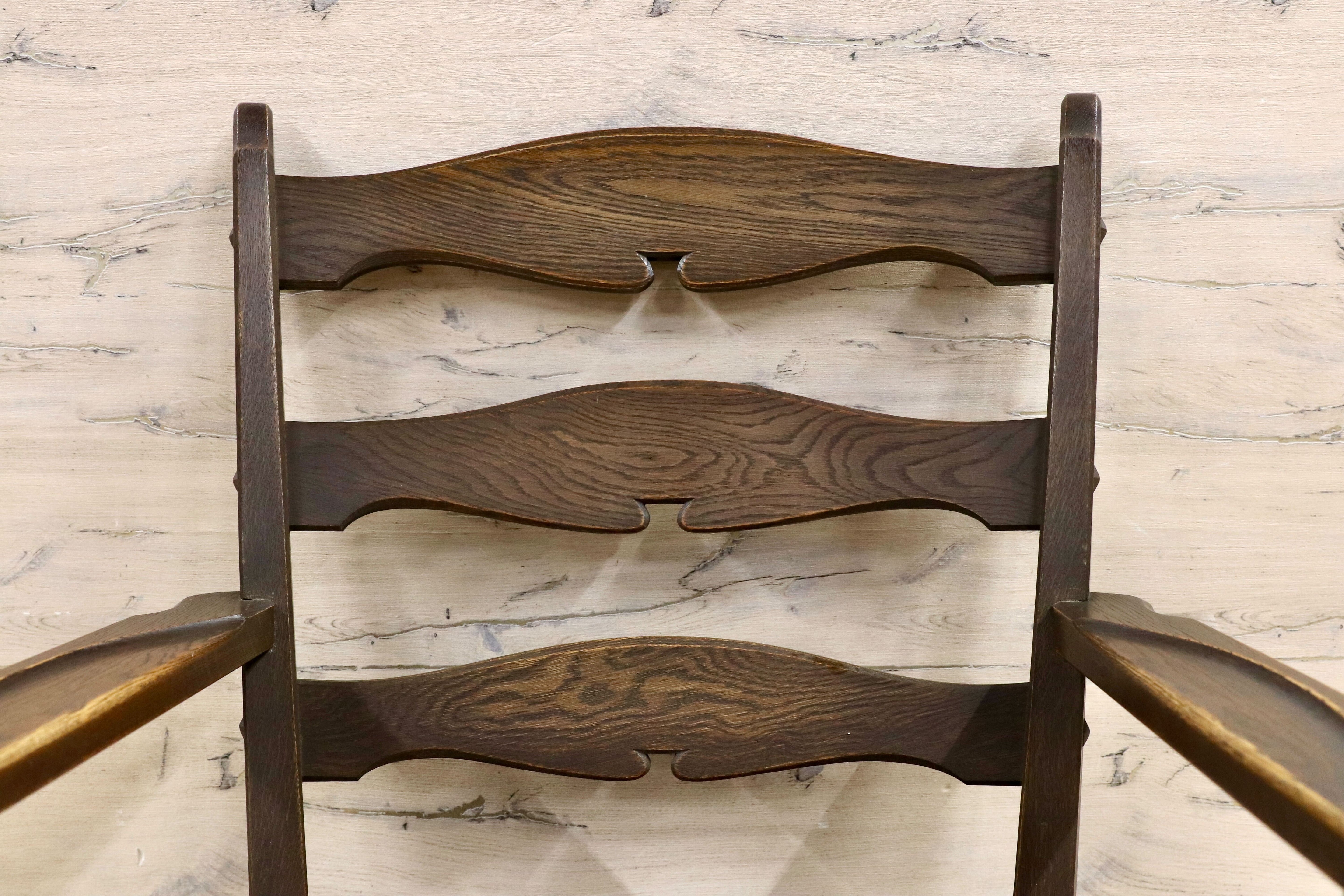 GMHK20○神戸家具 1人掛けソファ 肘掛け椅子 アームチェア 応接 椅子 楢材 クラシック レトロ アンティーク 検)永田良介