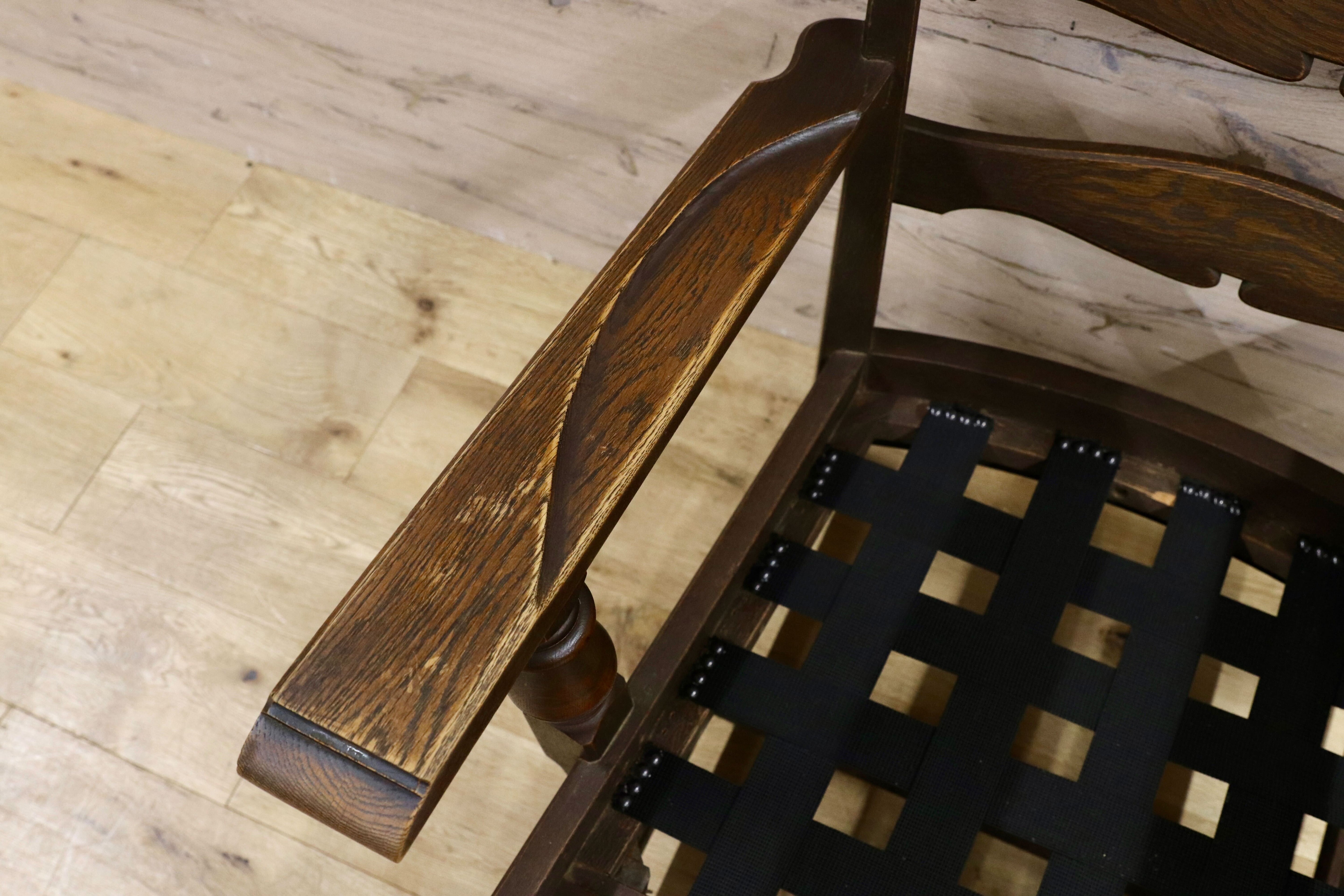 GMHK20○神戸家具 1人掛けソファ 肘掛け椅子 アームチェア 応接 椅子 楢材 クラシック レトロ アンティーク 検)永田良介