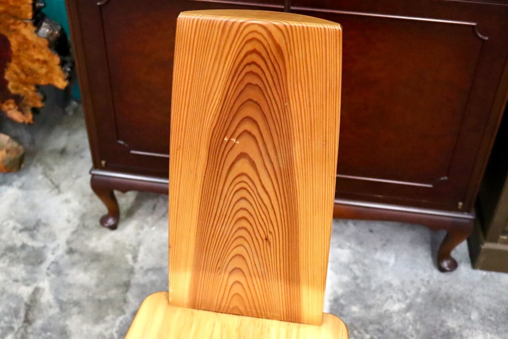 GMIH356D○工房家具 ダイニングチェア アームレスチェア 椅子 スツール キャスター ウッド 木製 無垢材 カントリー レトロ