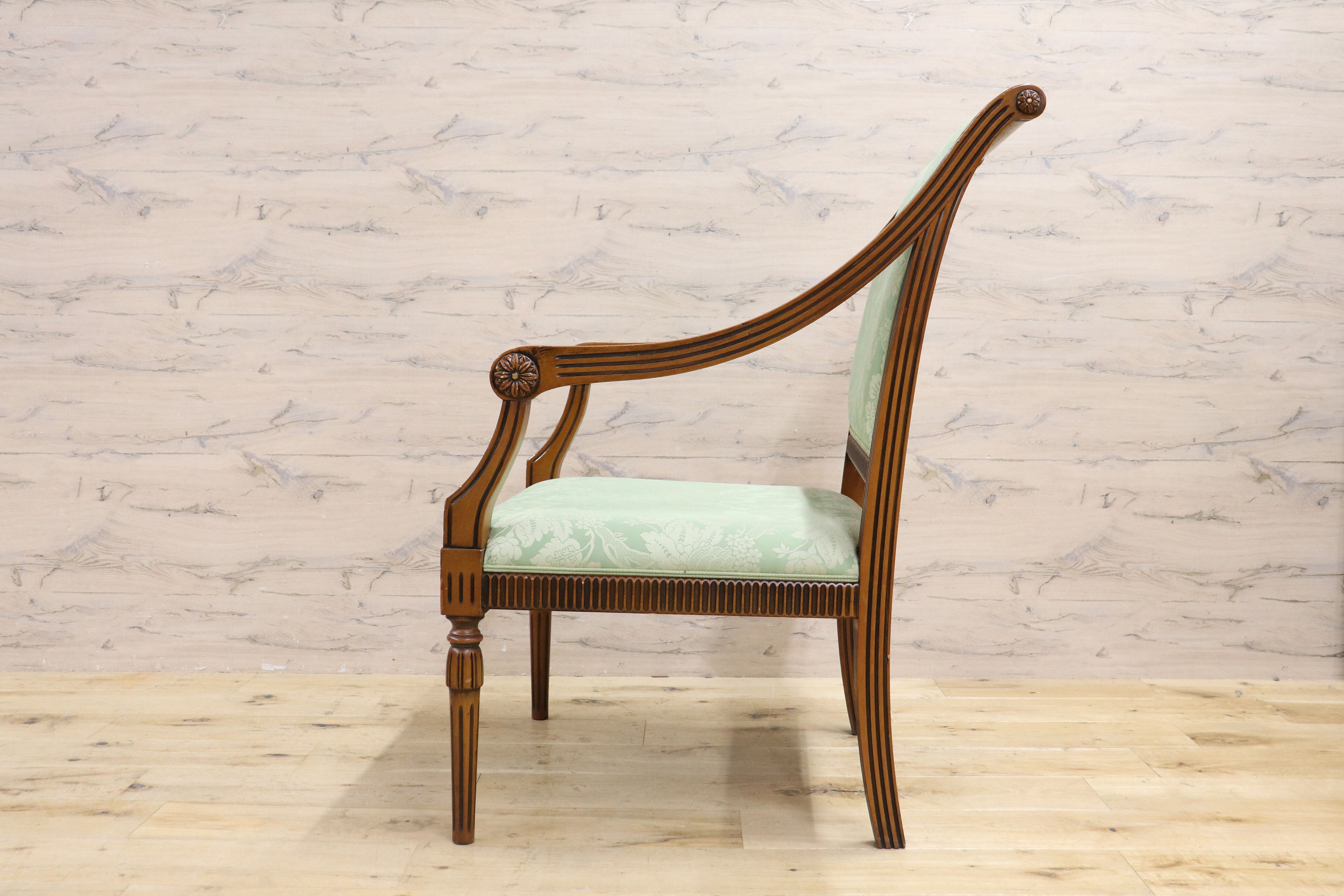 GMIH391C○Bakokko / バコッコ イタリア製 ダイニングチェア シングルソファ アームチェア クラシック エレガント イタリア家具 高級家具