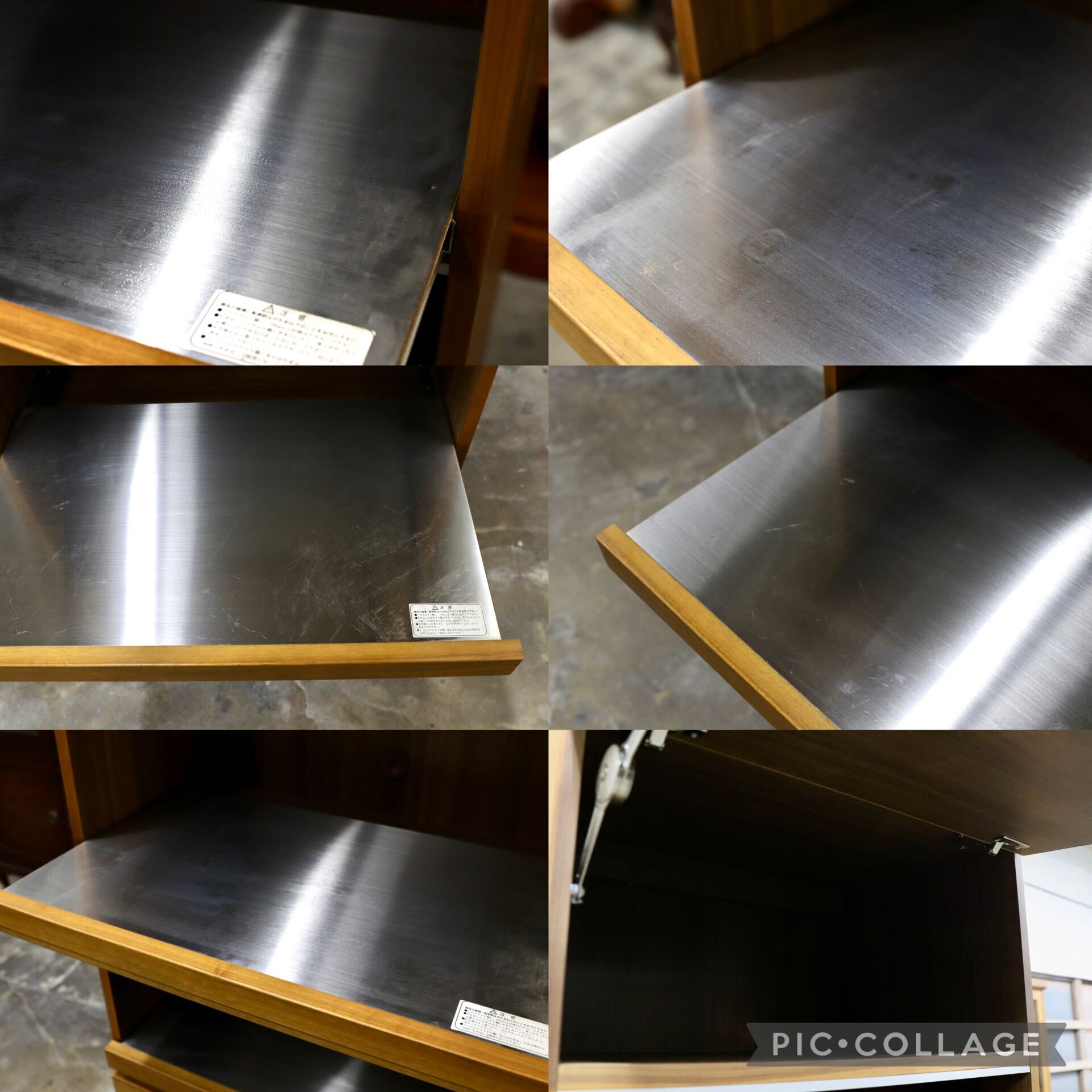 GMIS389○karimoku / カリモク レンジボード カップボード 食器棚 ウォールナット 北欧モダン 国産家具 約16.8万