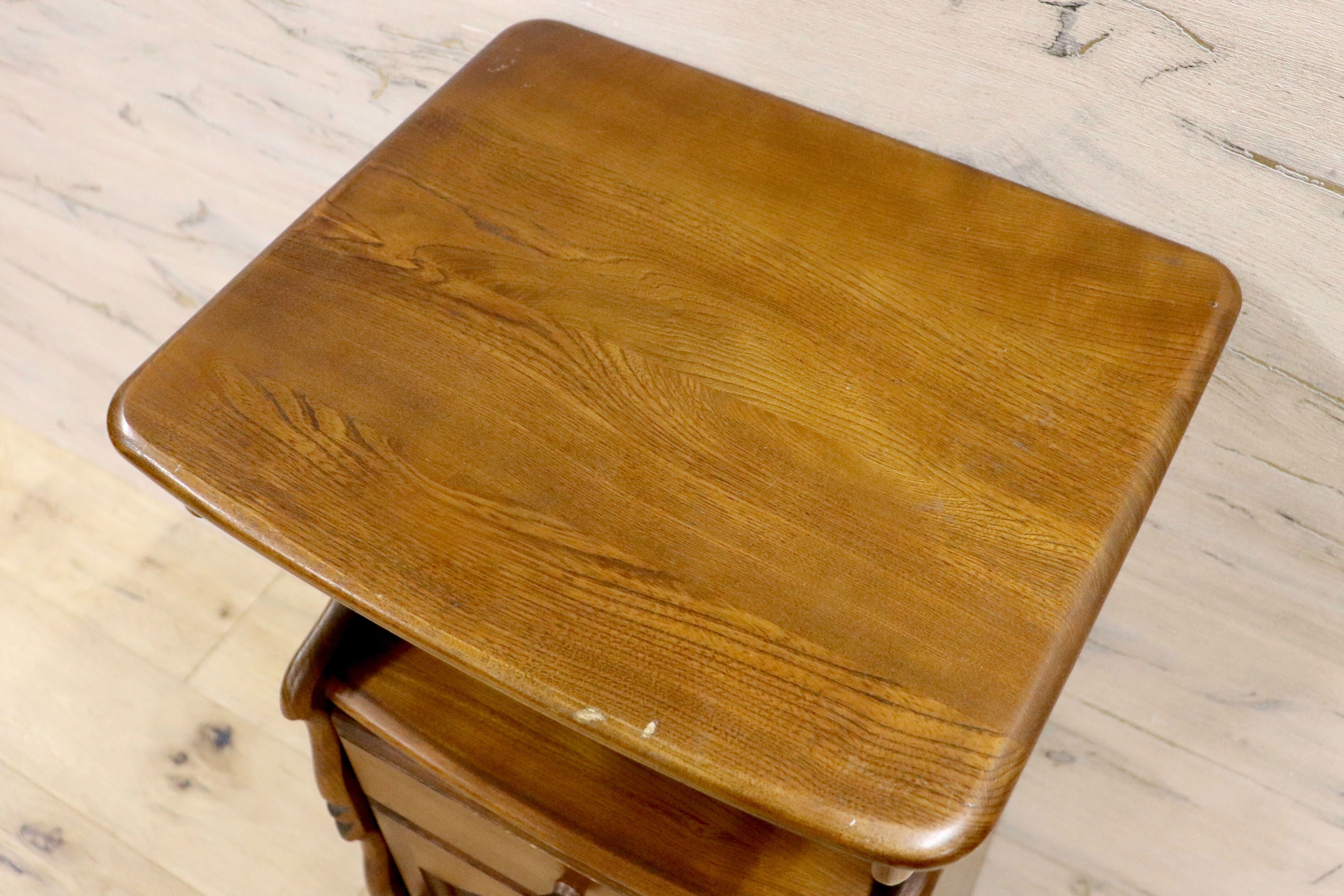 GMHK500○karimoku / カリモク オールドカリモク 電話台 花台 飾り台 本棚 引き出し ベッドサイド 収納家具 国産家具 ヴィンテージ