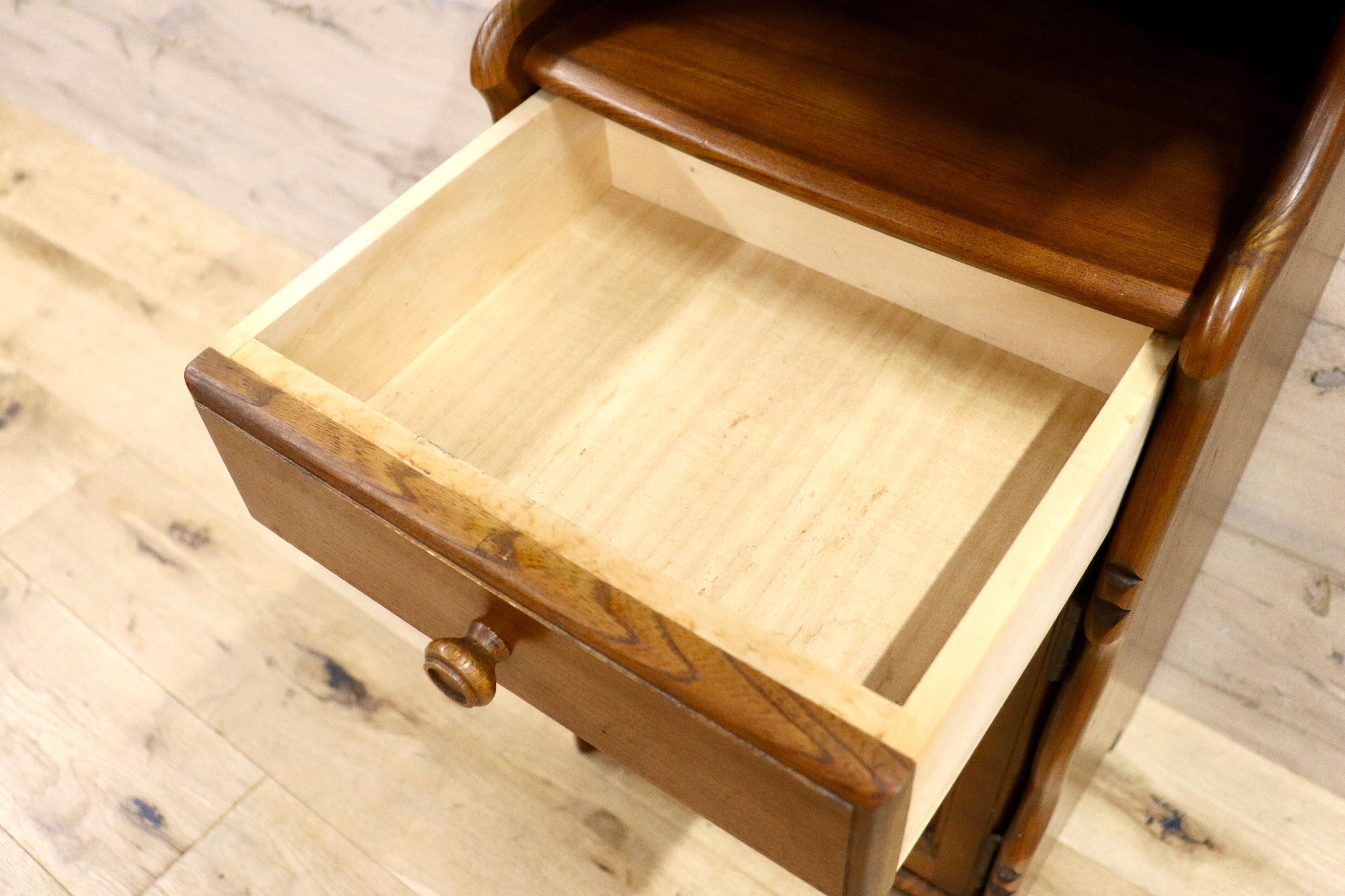 GMHK500○karimoku / カリモク オールドカリモク 電話台 花台 飾り台 本棚 引き出し ベッドサイド 収納家具 国産家具 ヴィンテージ