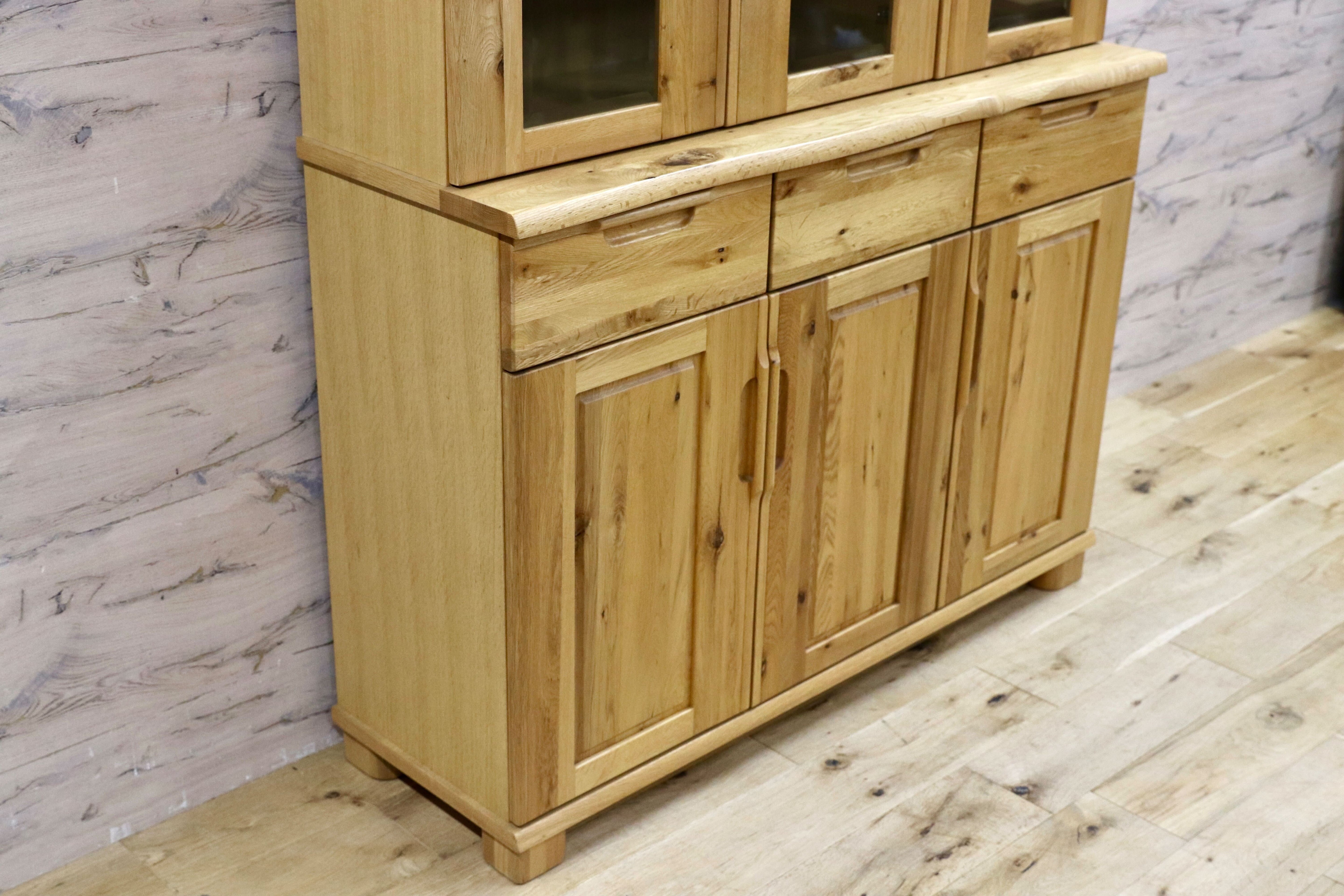 GMIH256○起立木工 / KIRITSU FURNITURE D-oak 食器棚 キッチンボード 食器棚 オーク材 北欧スタイル