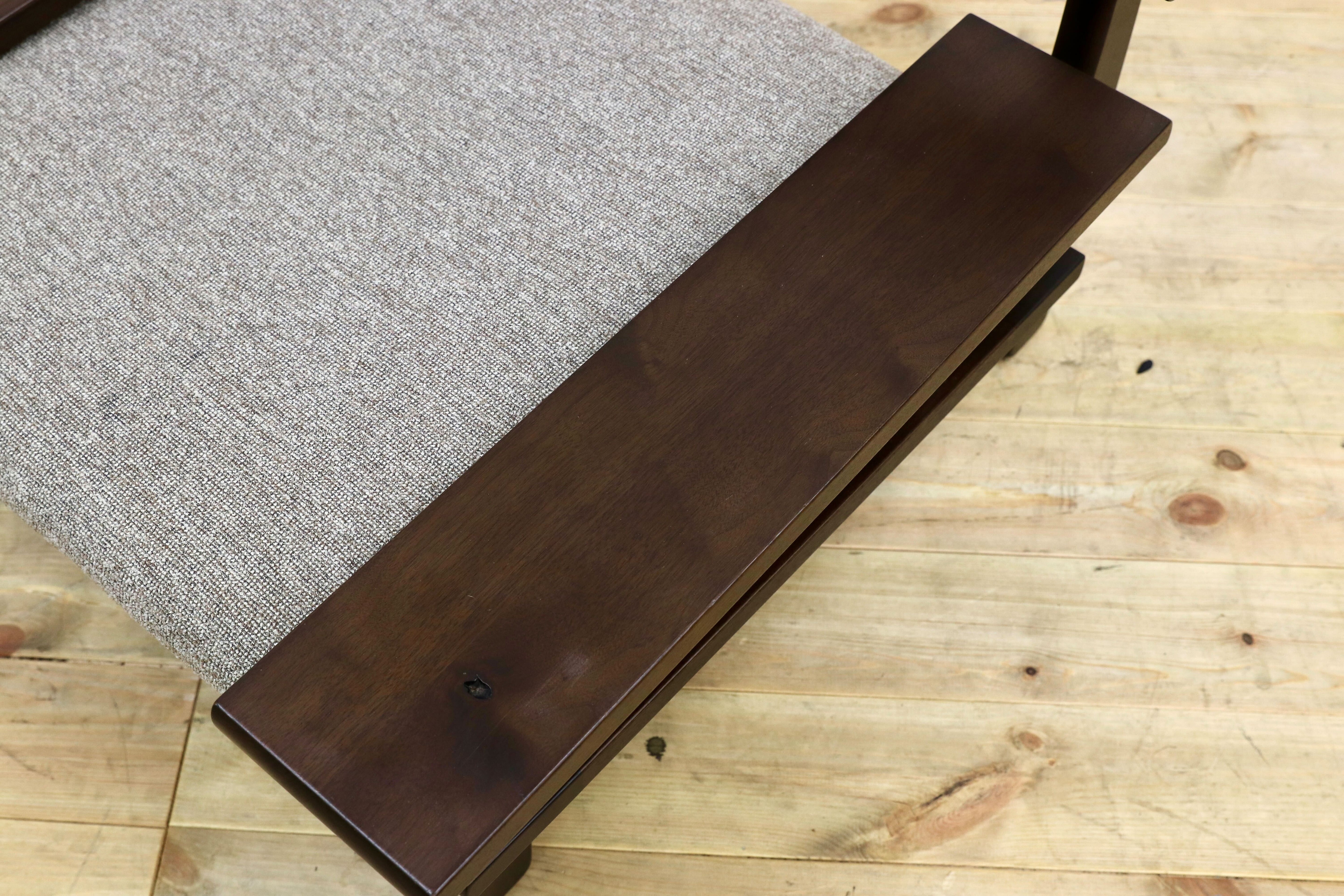 GMHK870B○飛騨産業 / HIDA キツツキ 森のことば SW106A 1人掛けソファ シングルソファ ラウンジチェア ウォールナット材 定価約25万