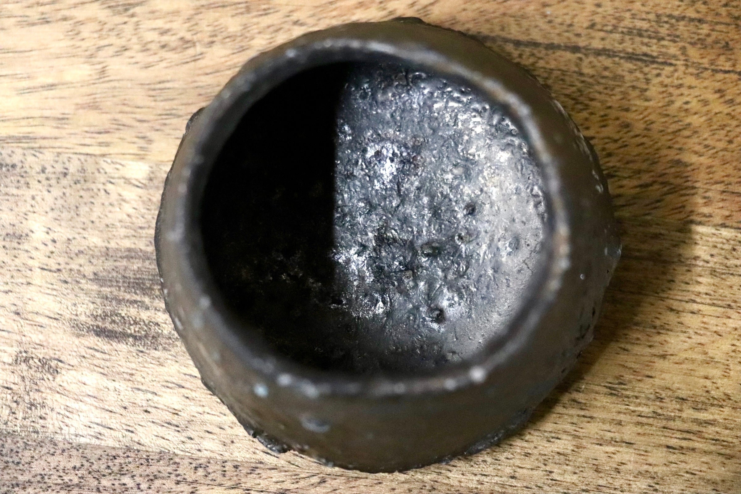 GMJO32○千代市陶房 清水万佐年 丹波焼 黒ぐい呑 伝統工芸 丹波篠山 未使用