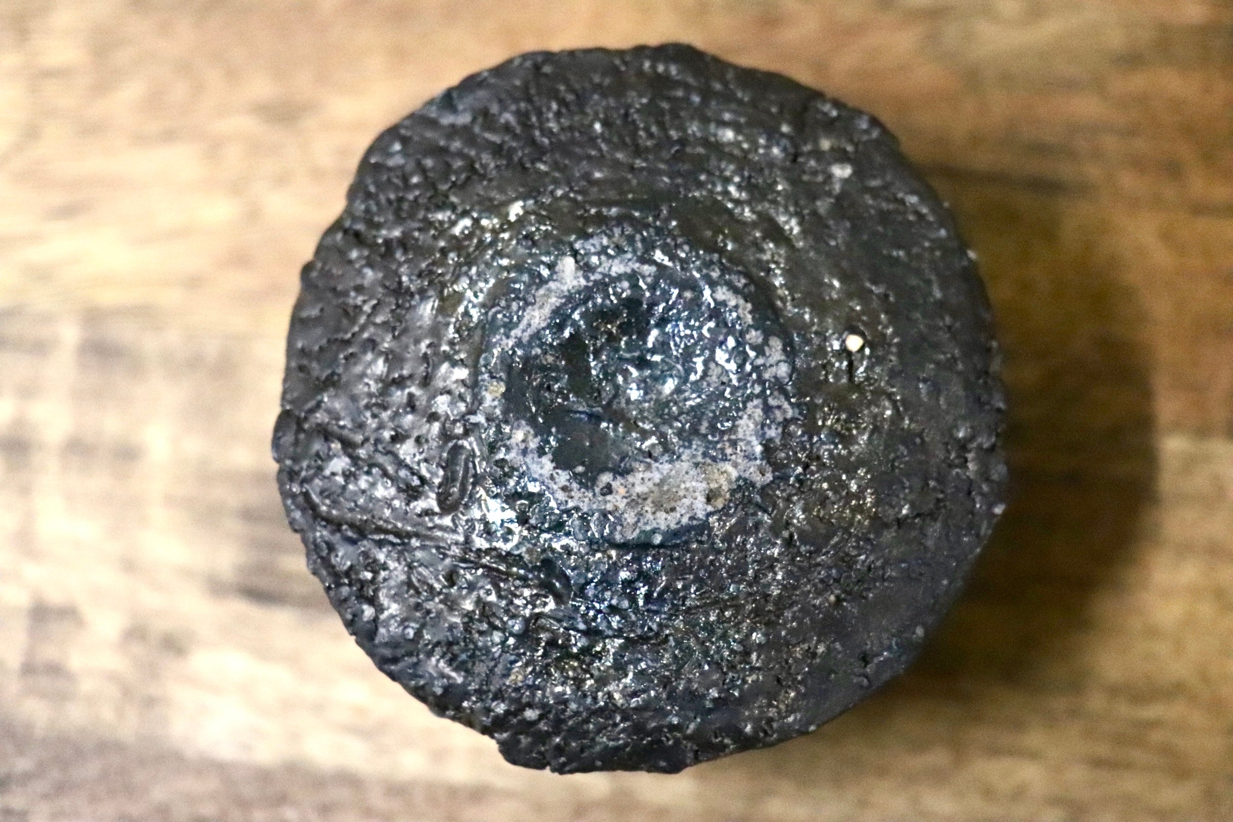 GMJO32○千代市陶房 清水万佐年 丹波焼 黒ぐい呑 伝統工芸 丹波篠山 未使用