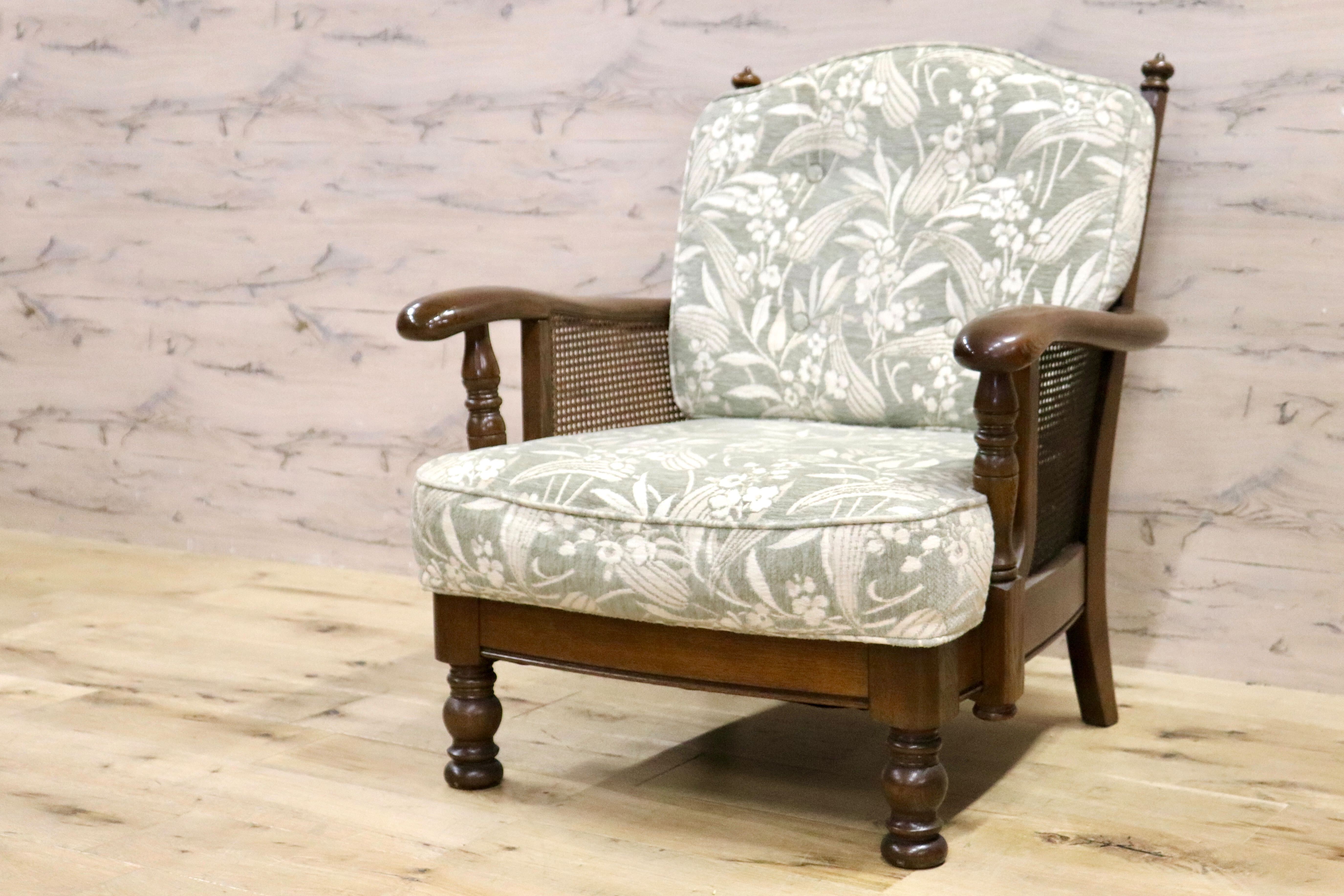 GMHK495○karimoku / カリモク GRAND COLONIAL York Town 1人掛けソファ シングルソファ アームチェア ファブリック クラシック 国産家具