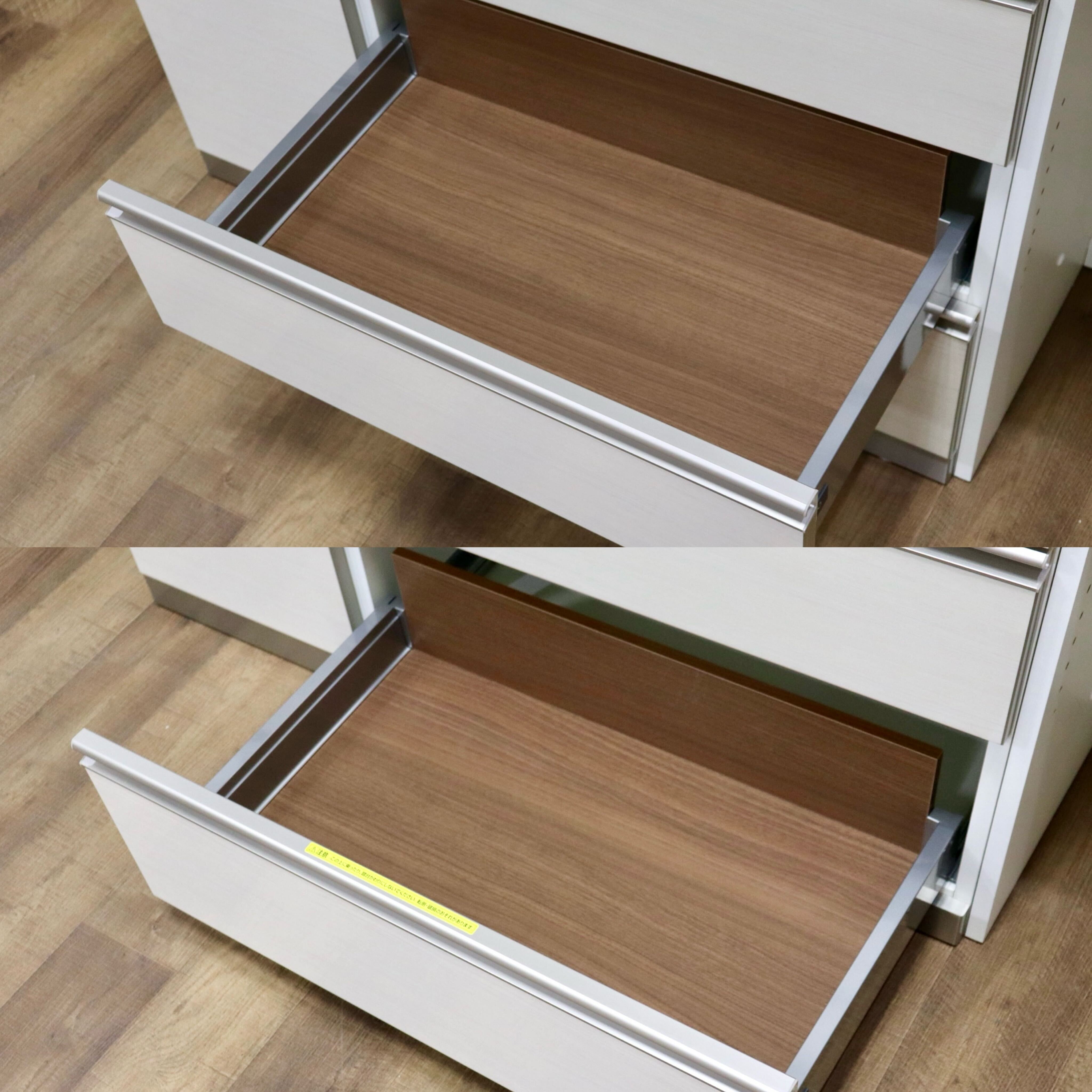 GMHH438○AYANO / 綾野製作所 キッチンボード ダイニングボード 食器棚 レンジボード スタイリッシュ モダン IDC大塚家具 約36万 展示品