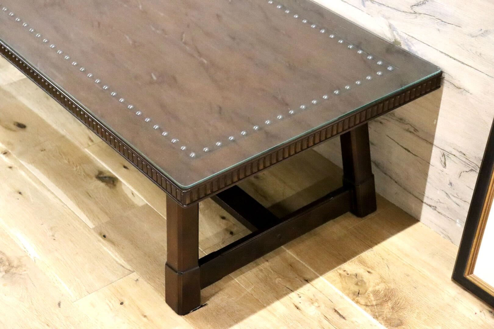 GMGS43○MORISHIGE / モリシゲ 八島 センターテーブル ローテーブル 応接 桜材 クラシック IDC大塚家具 定価約17万 展示品