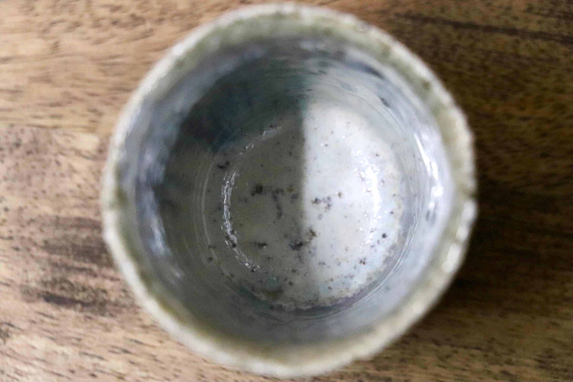 GMJO41○千代市陶房 清水万佐年 丹波焼 白丹波ぐい呑 伝統工芸 丹波篠山 未使用