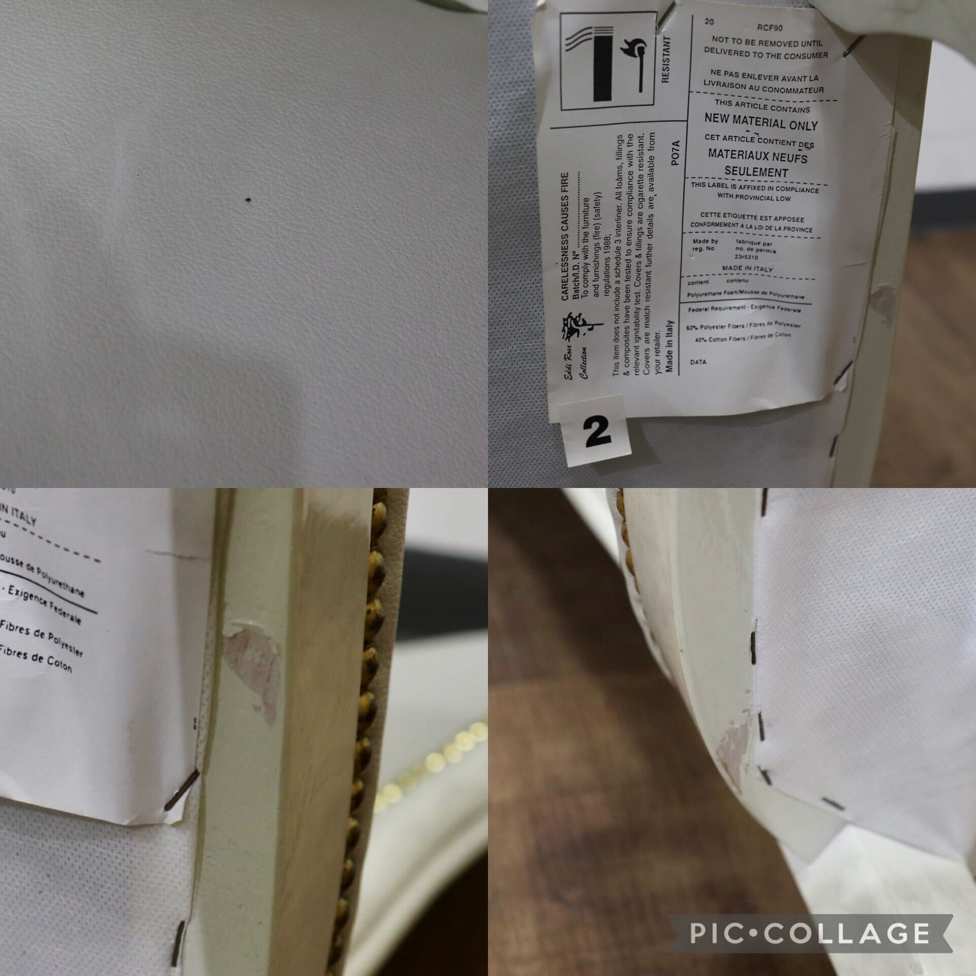 GMHN308C○Eddi Rose / エディローズ イタリア製 ダイニングチェア 食卓椅子 アームレスチェア 鋲打 猫脚 エレガント クラシック 輸入家具