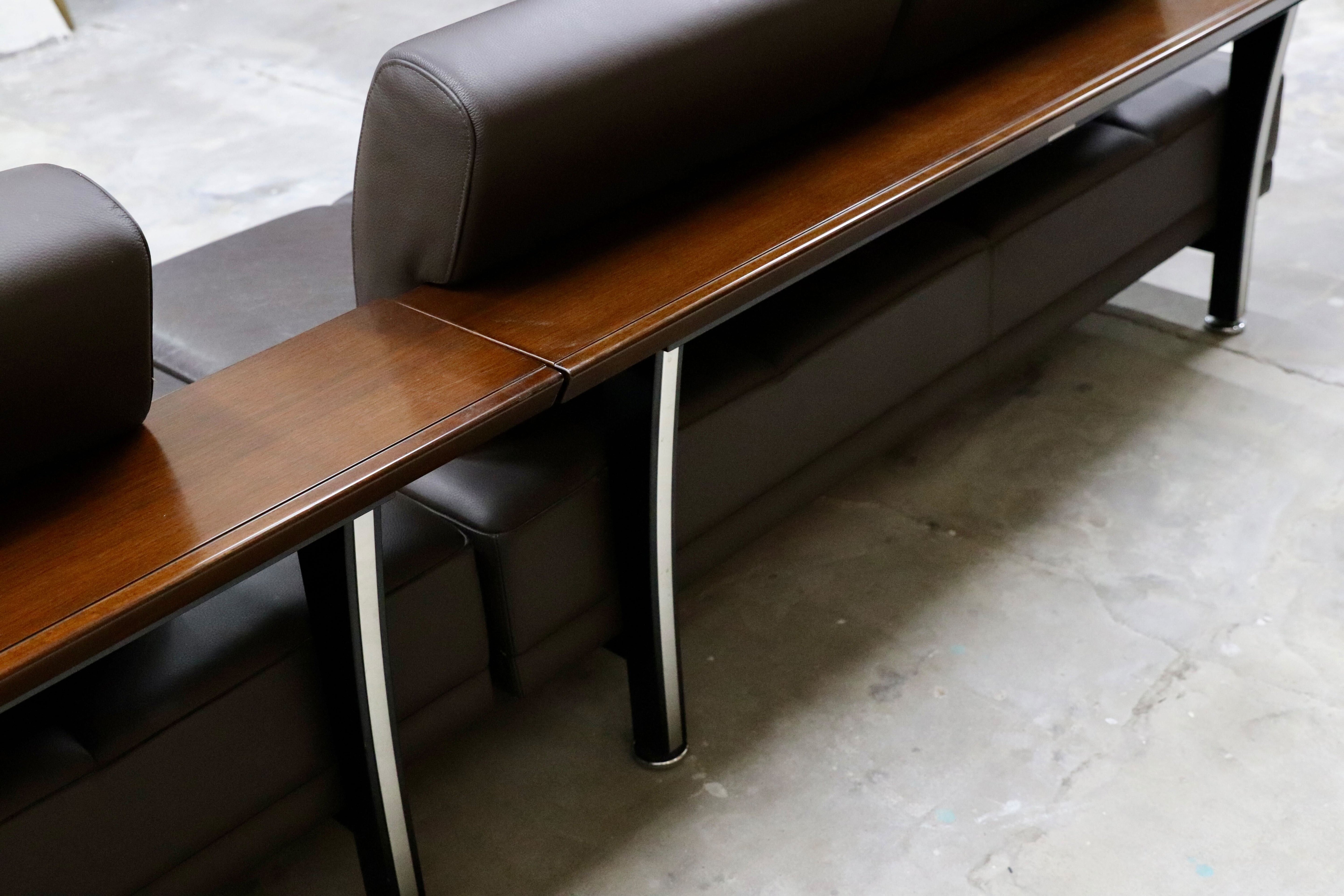 GMHS596○モリシゲ / MORISHIGE ムーンライト 本革 カウチソファセット ダークブラウン IDC大塚家具 リビングソファ 3点セット クラシック