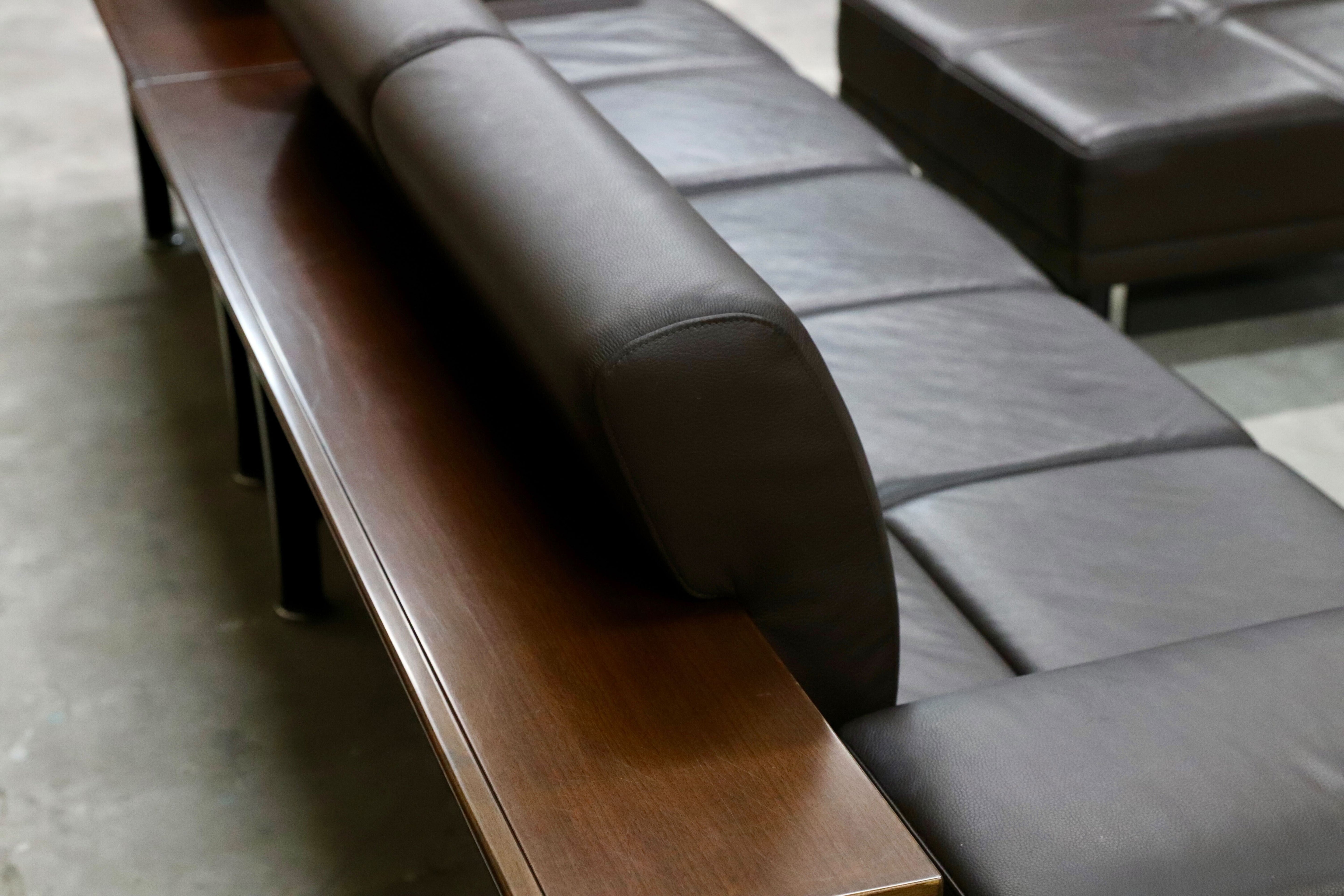 GMHS596○モリシゲ / MORISHIGE ムーンライト 本革 カウチソファセット ダークブラウン IDC大塚家具 リビングソファ 3点セット クラシック