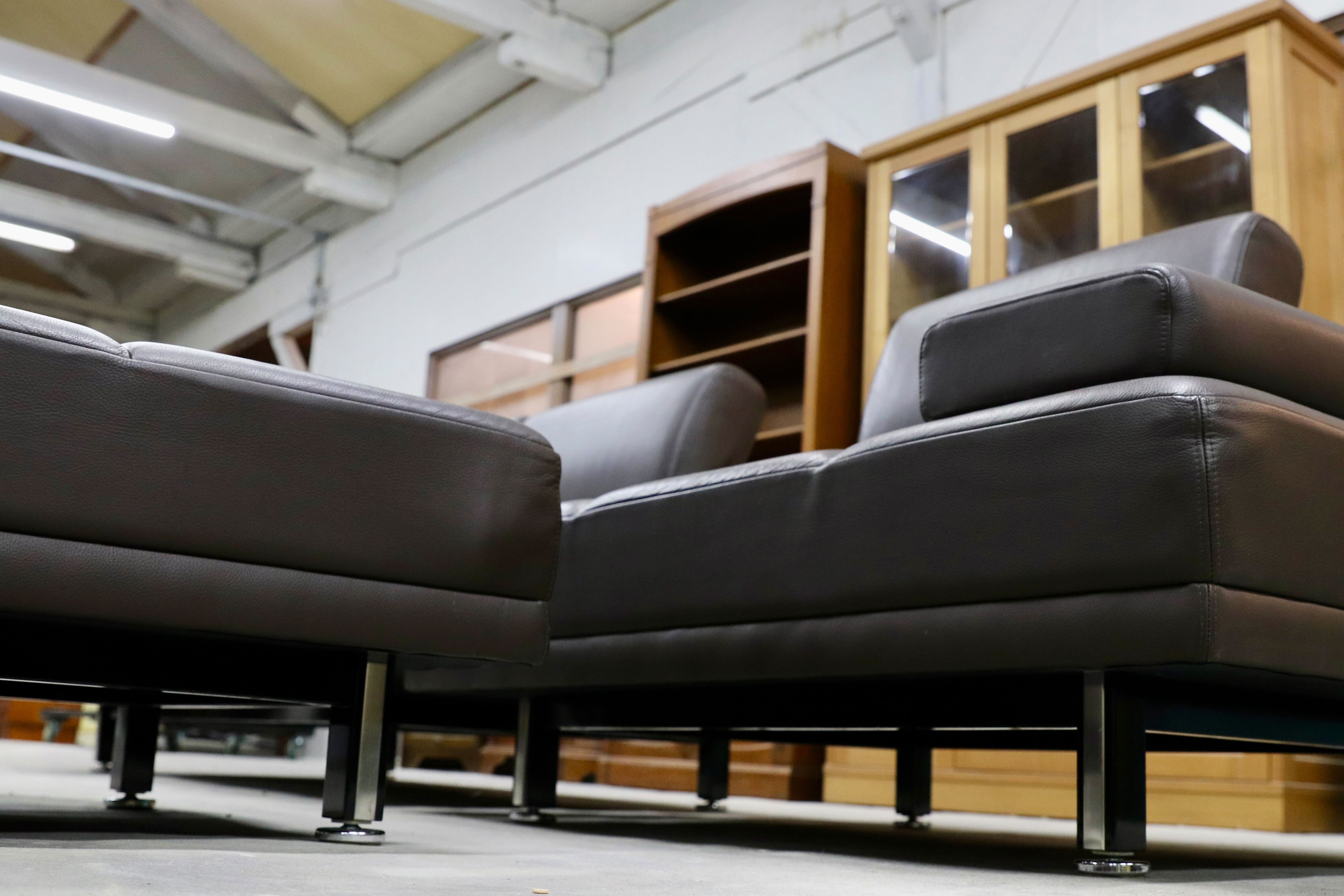 GMHS596○モリシゲ / MORISHIGE ムーンライト 本革 カウチソファセット ダークブラウン IDC大塚家具 リビングソファ 3点セット クラシック