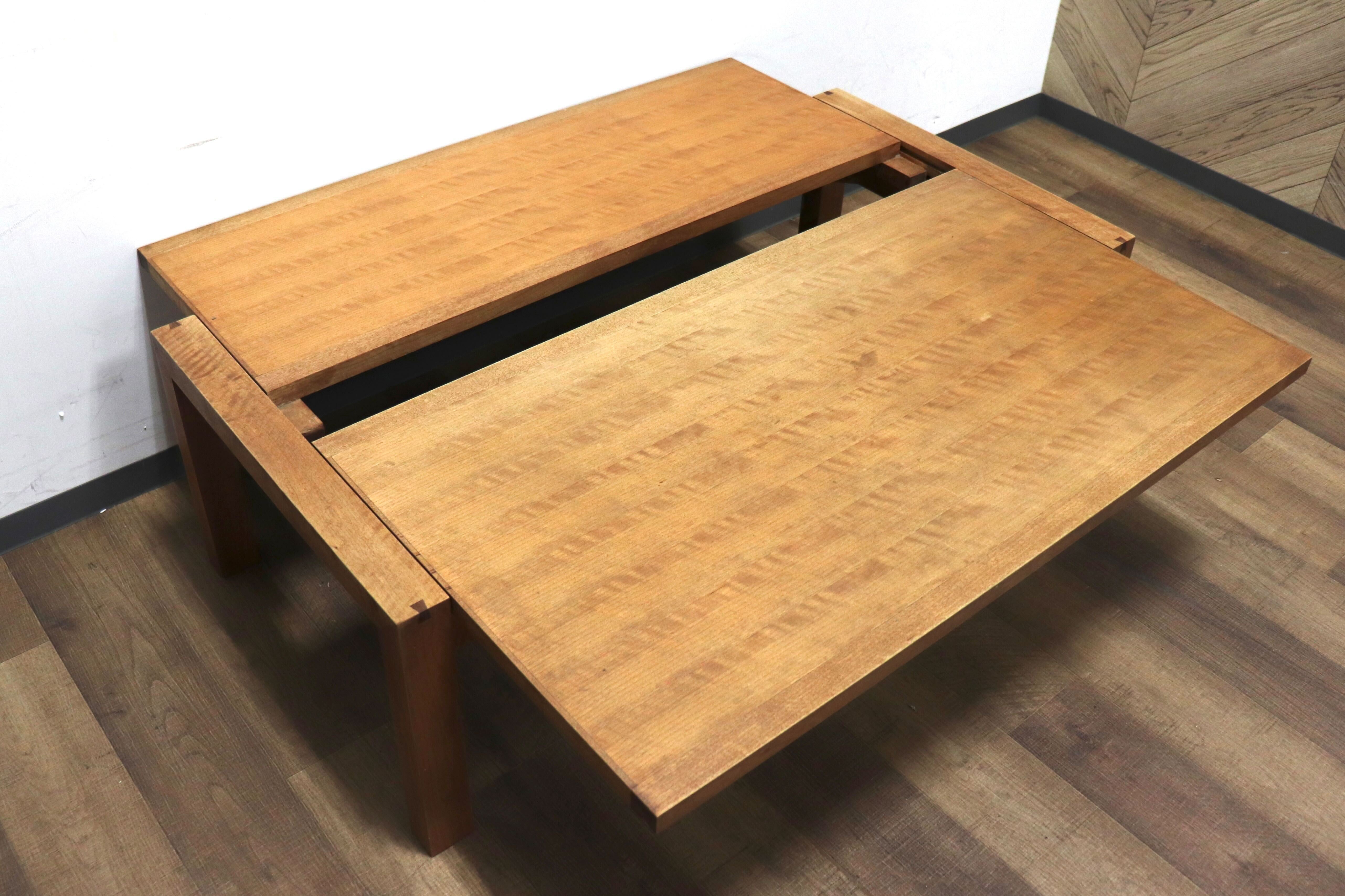 GMHH102○朝日木材加工 BOSCO ボスコ 伸長式センターテーブル リビングテーブル ローテーブル ニヤトー材 オイル仕上げ 北欧スタイル ACTUS