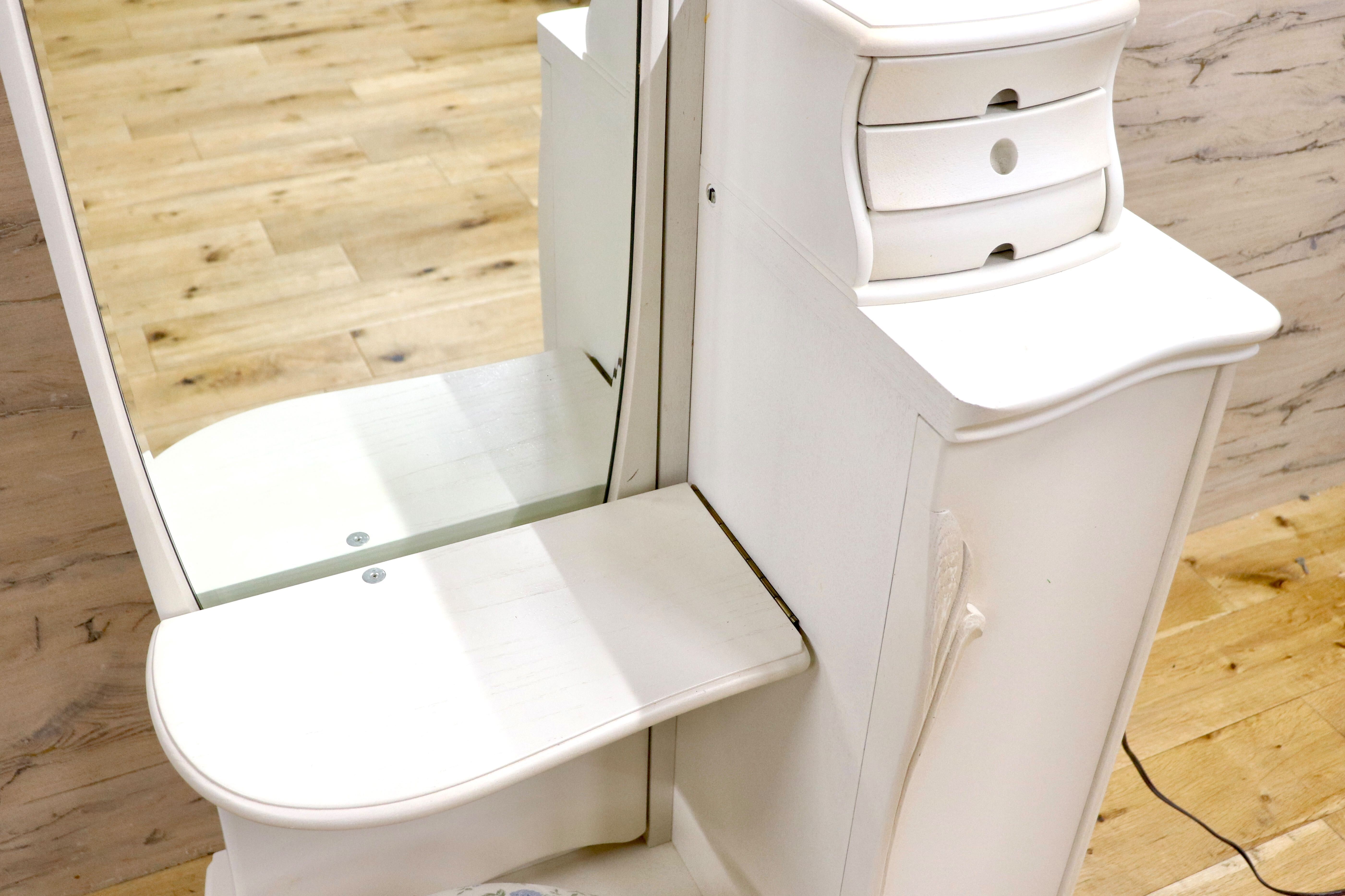 GMIS475○松永工房 カンティーニュ ドレッサー セット スツール 鏡台 アンティーク クラシック IDC大塚家具 高級家具