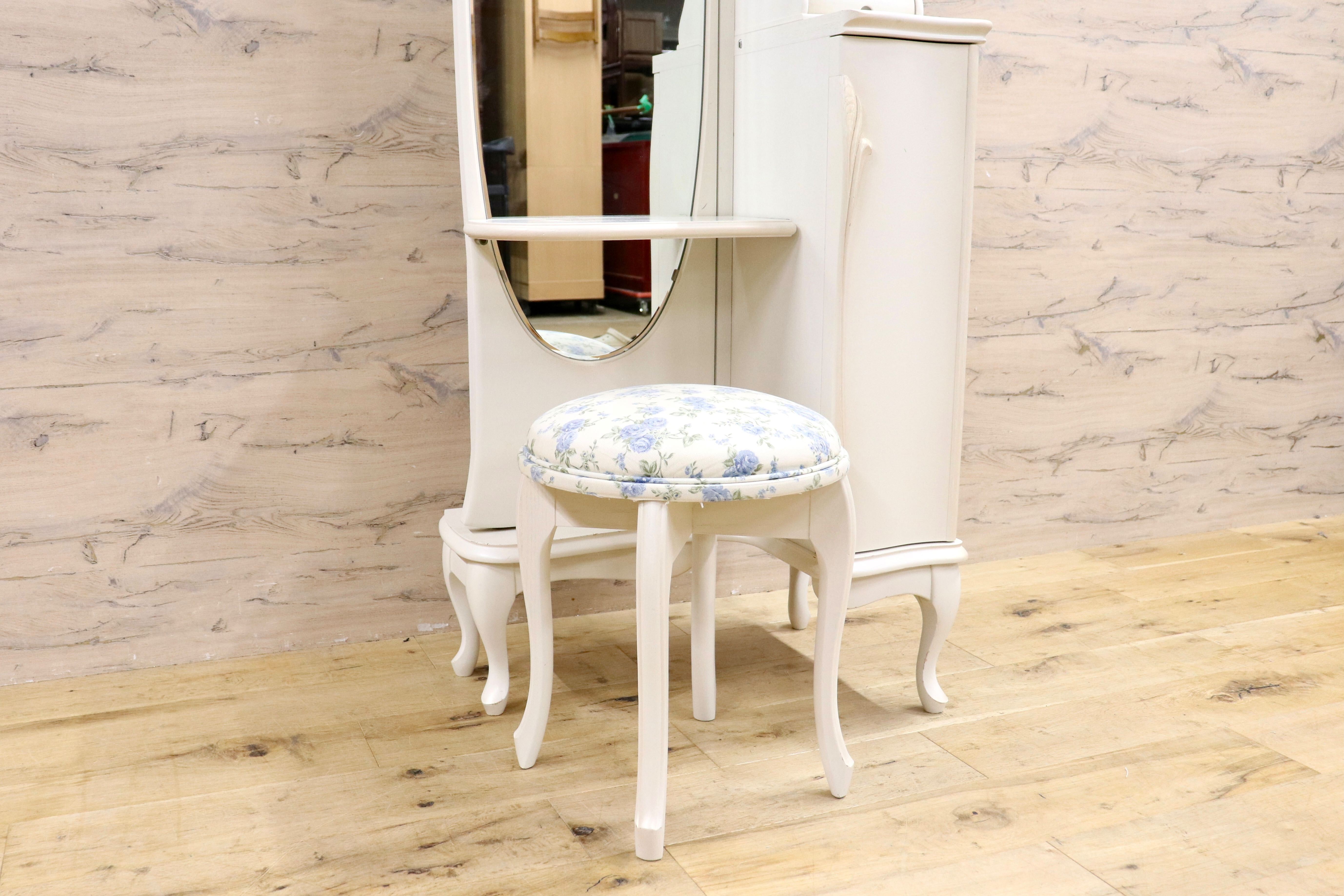 GMIS475○松永工房 カンティーニュ ドレッサー セット スツール 鏡台 アンティーク クラシック IDC大塚家具 高級家具