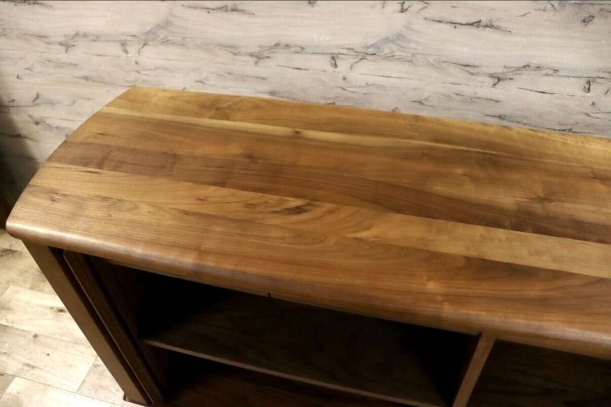 GMIS449A○飛騨産業 / HIDA キツツキ SEOTO-EX キャビネット サイドボード リビングボード ウォールナット 定価約47万 モデルルーム展示品