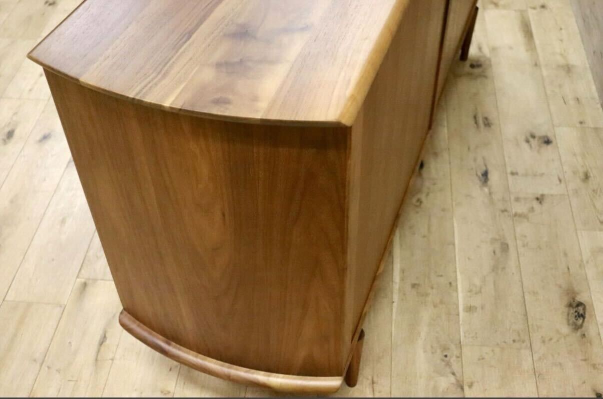 GMIS449A○飛騨産業 / HIDA キツツキ SEOTO-EX キャビネット サイドボード リビングボード ウォールナット 定価約47万 モデルルーム展示品