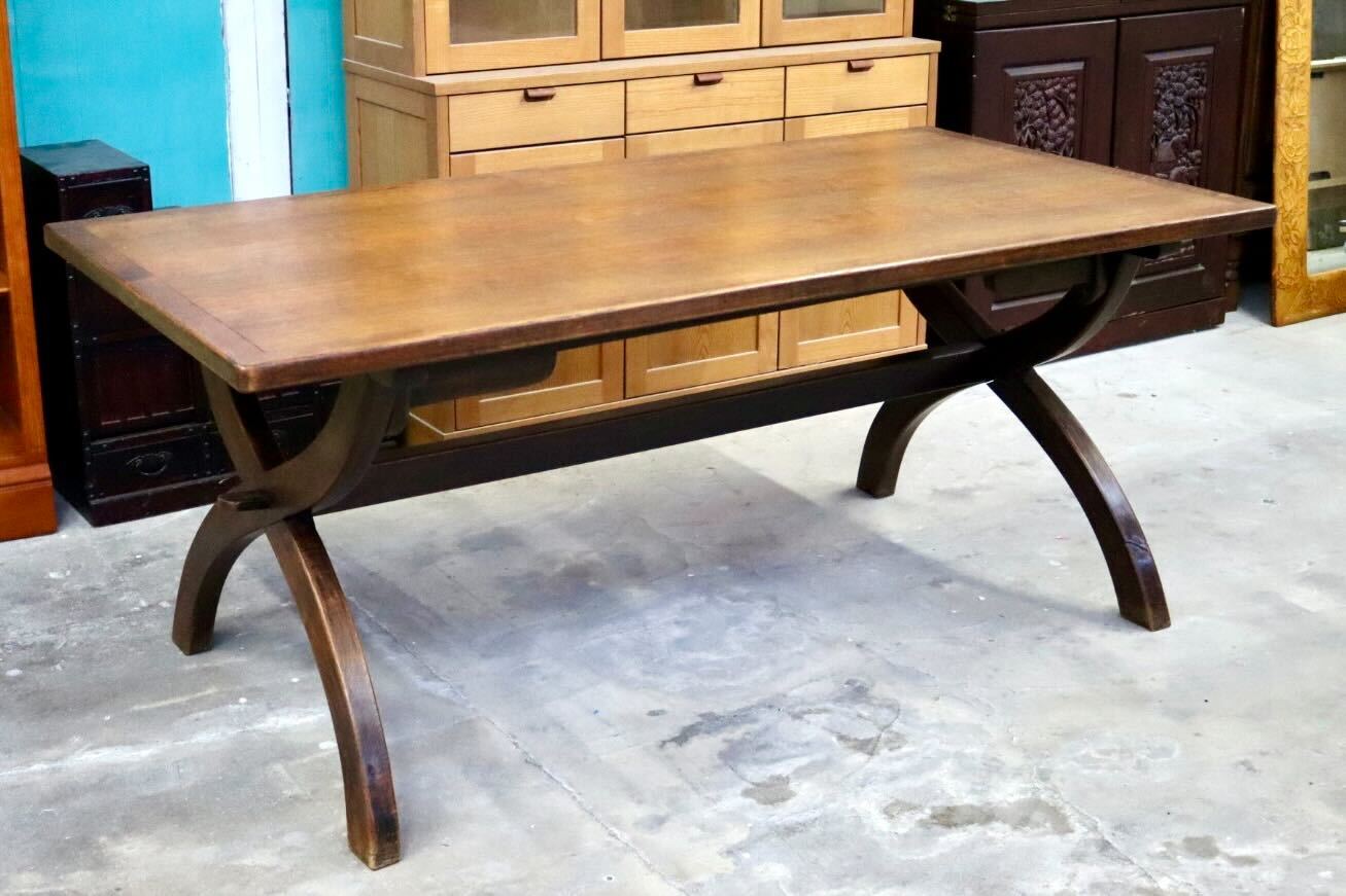 GMIS393○ダイニングテーブル 食卓机 センターテーブル 木製 無垢材 リビング クラシック カントリー 検)カリモク karimoku