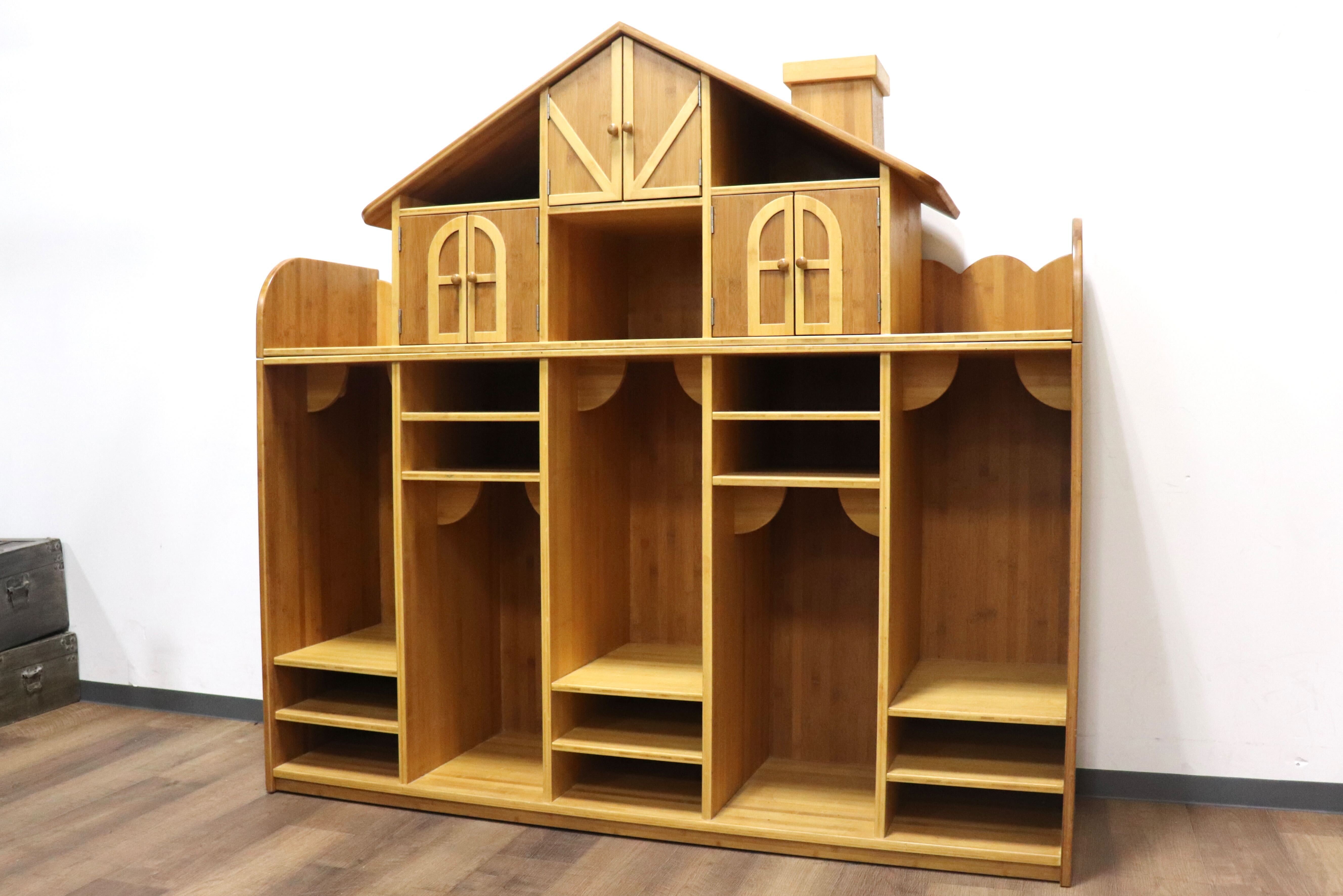 GMHH174○TAKE FURNITURE / 竹ファニチャー Locker House ロッカーハウス 森のおうち 収納棚 飾り棚 無垢材 定価約27万 展示品